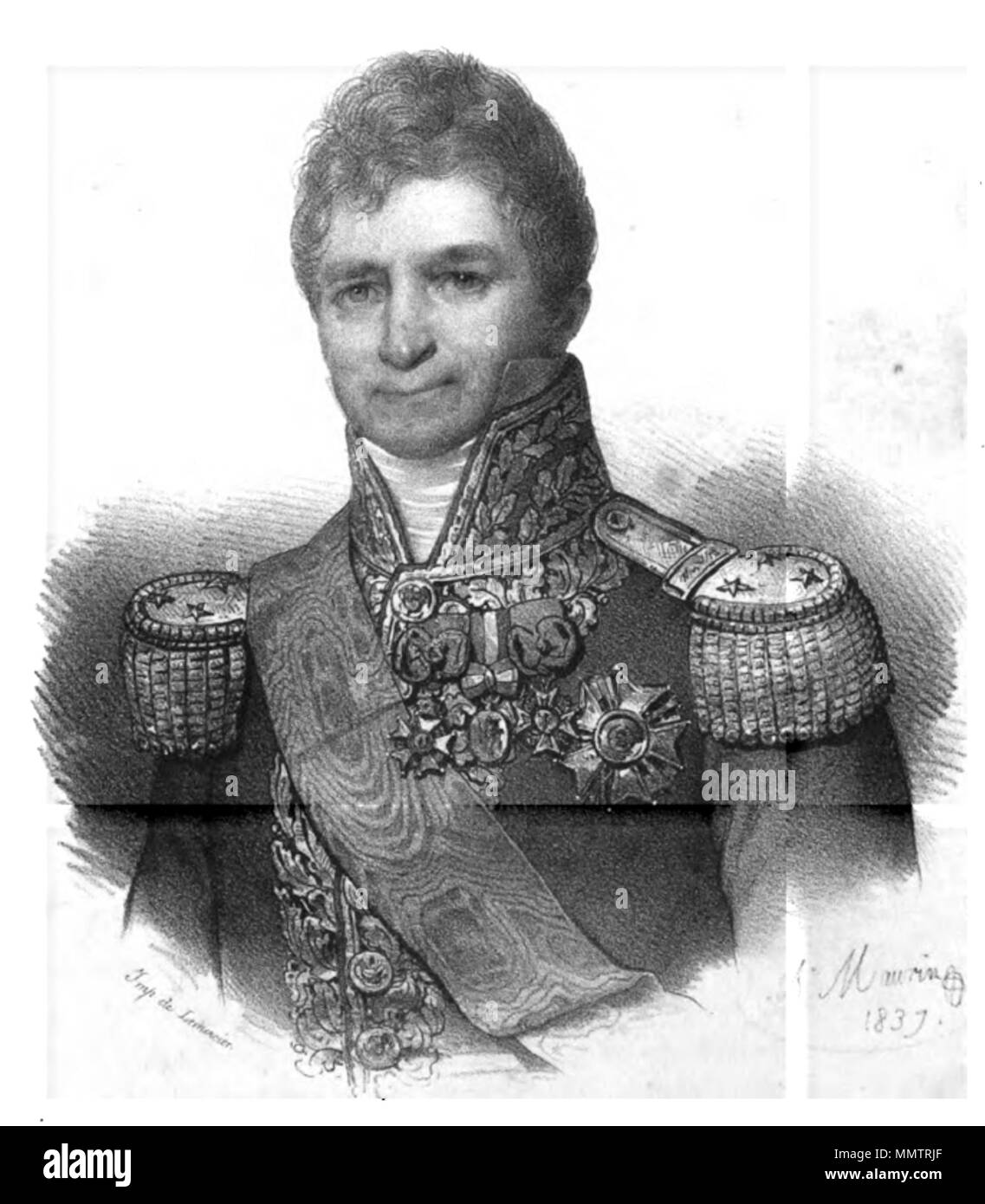 . Carel Hendrik Ver Huell Carel hendrik ver huell-Antoine Maurin Banque D'Images