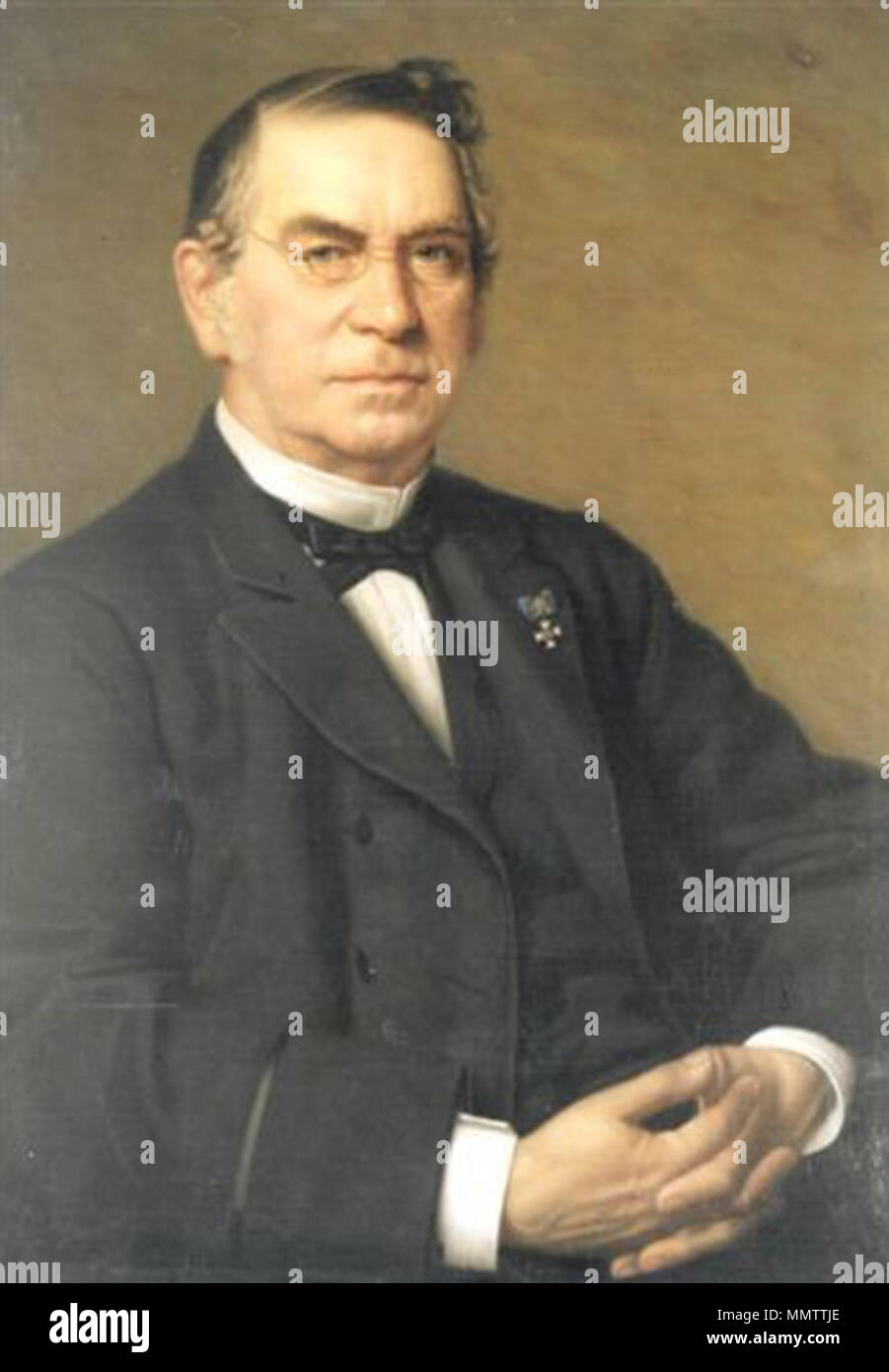 . Anglais : Carl Leverkus (1804 - 1889). Peint en 1888 par Johann Heinrich Sinkel (1835-1908). De Stadtarchiv Leverkusen (Archives de la ville d'Leverkusen). . 28 août 2013, 20:05:16. Johann Heinrich Sinkel CarlLeverkus Banque D'Images