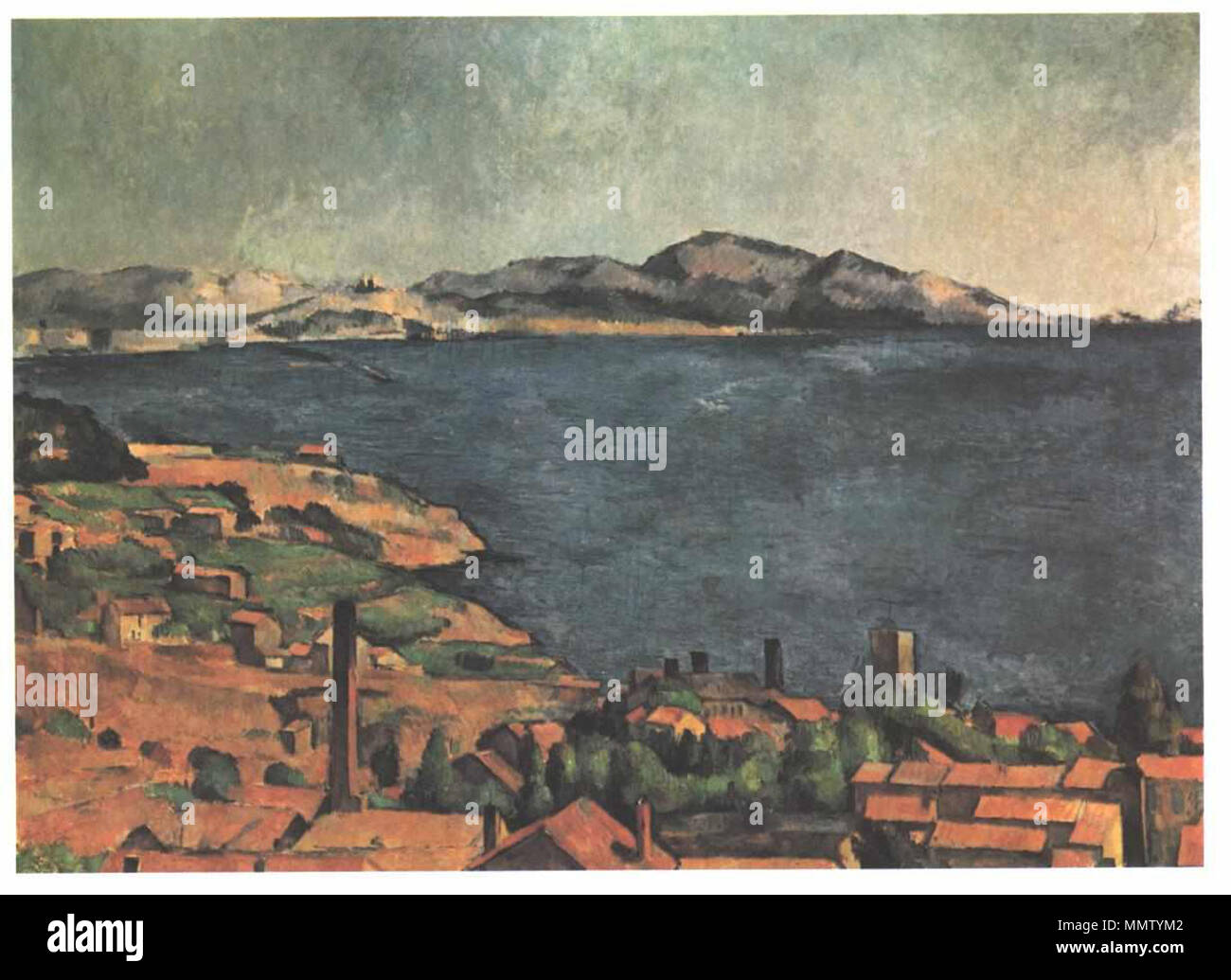 Le golfe de Marseille vu de l'Estaque. Vers 1885. Cézanne - Bucht von  Marseille Photo Stock - Alamy