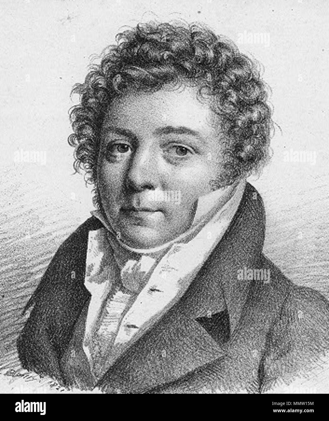 Charles-Guillaume Étienne par Julien Léopold Boilly Banque D'Images