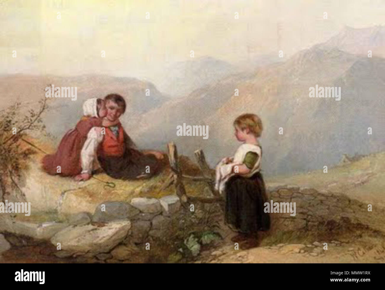 . Anglais : les enfants au sommet d'une montagne . avant 1847. William Collins (1788-1847) Description Français paysagiste et peintre de genre Date de naissance/décès 8 Septembre 1788 17 février 1847 Lieu de naissance/décès Londres Londres période de travail entre 1807 et 1847 lieu de travail Pays-bas (1828) contrôle d'autorité : Q2623883 : VIAF ?28432019 ISNI : ?0000 0000 6686 6254 ULAN : ?500115372 RCAC : ?n82220770 NLA : ?36427261 Enfants WorldCat sur le sommet d'une montagne Banque D'Images