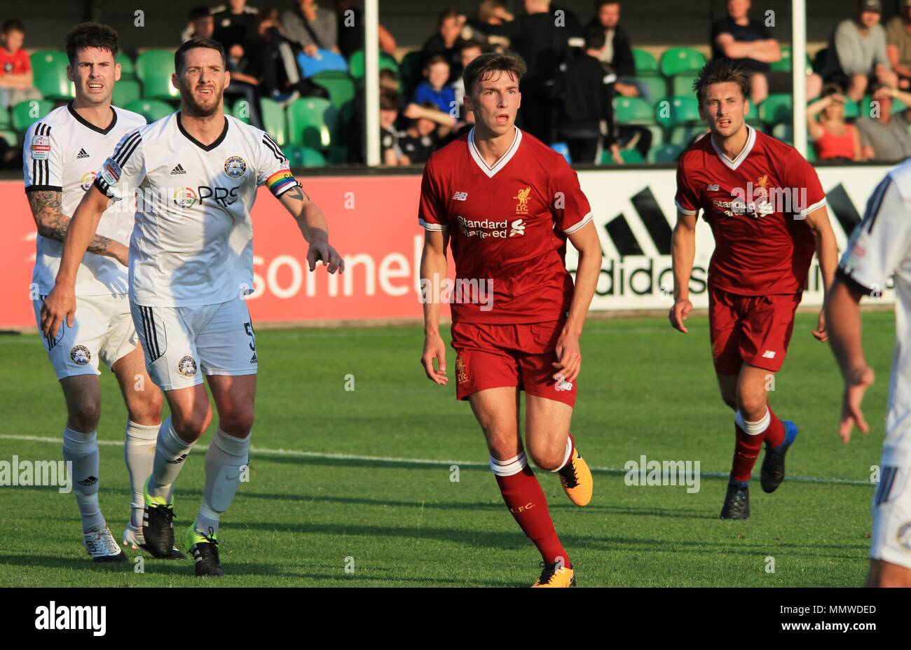 Muro,uk, Rhyl Fc prendre sur Liverpool u23s dans un match amical, Ian crédit Fairbrother/Alamy Banque D'Images