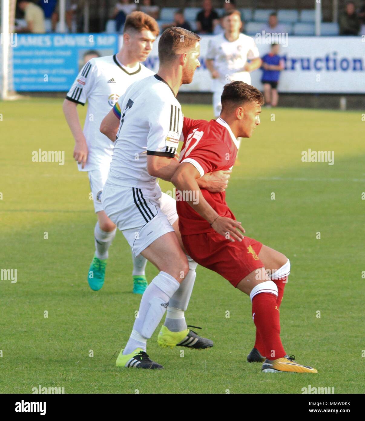 Muro,uk, Rhyl Fc prendre sur Liverpool u23s dans un match amical, Ian crédit Fairbrother/Alamy Banque D'Images