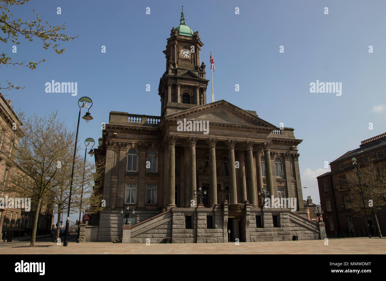 Hôtel de Ville de Birkenhead, partie de Hamilton Square, Birkenhead, Wirral Banque D'Images