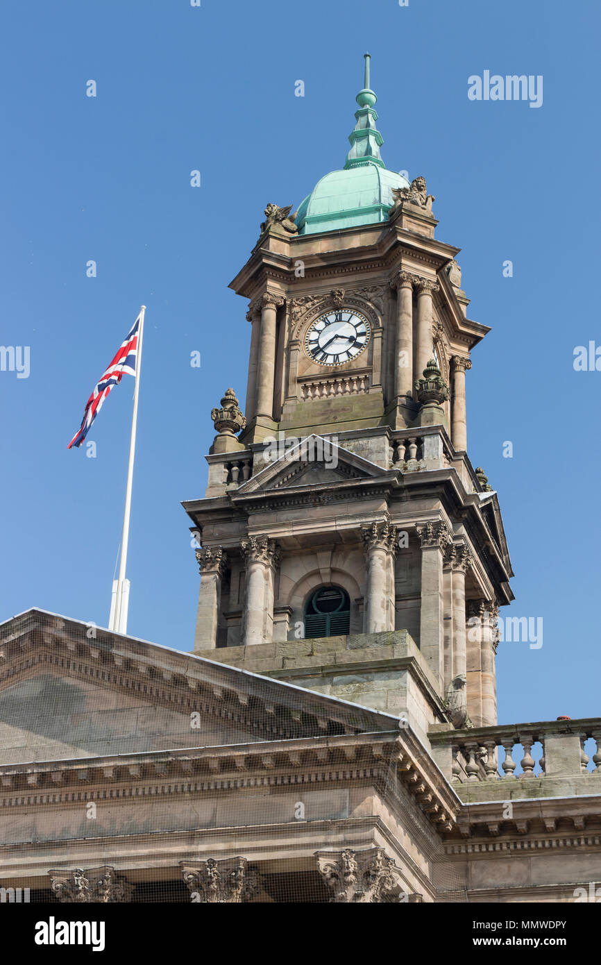 Hôtel de Ville de Birkenhead, partie de Hamilton Square, Birkenhead, Wirral Banque D'Images