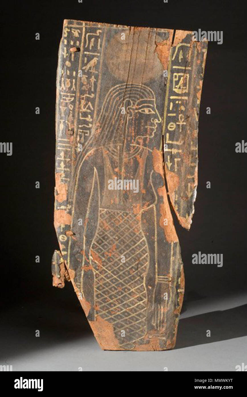 . Anglais : Coffin fragment, 1200-1000 avant notre ère, de la déesse du ciel Nut, Smithsonian Institution . 1200-1000 avant notre ère. Cercueil anonyme fragment, 1200-1000 avant notre ère, de la déesse du ciel Nut, Smithsonian Banque D'Images