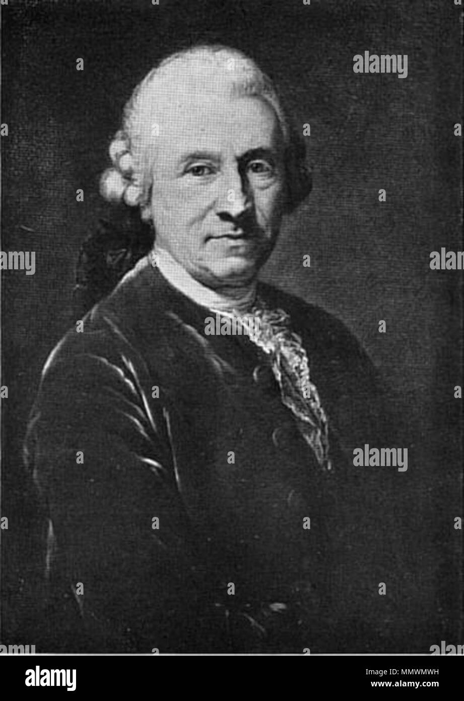 . Portrait de Conrad Ekhof (1720-1778), acteur allemand . 1774. ConradEkhofSchauspielerWeimarS78 Banque D'Images