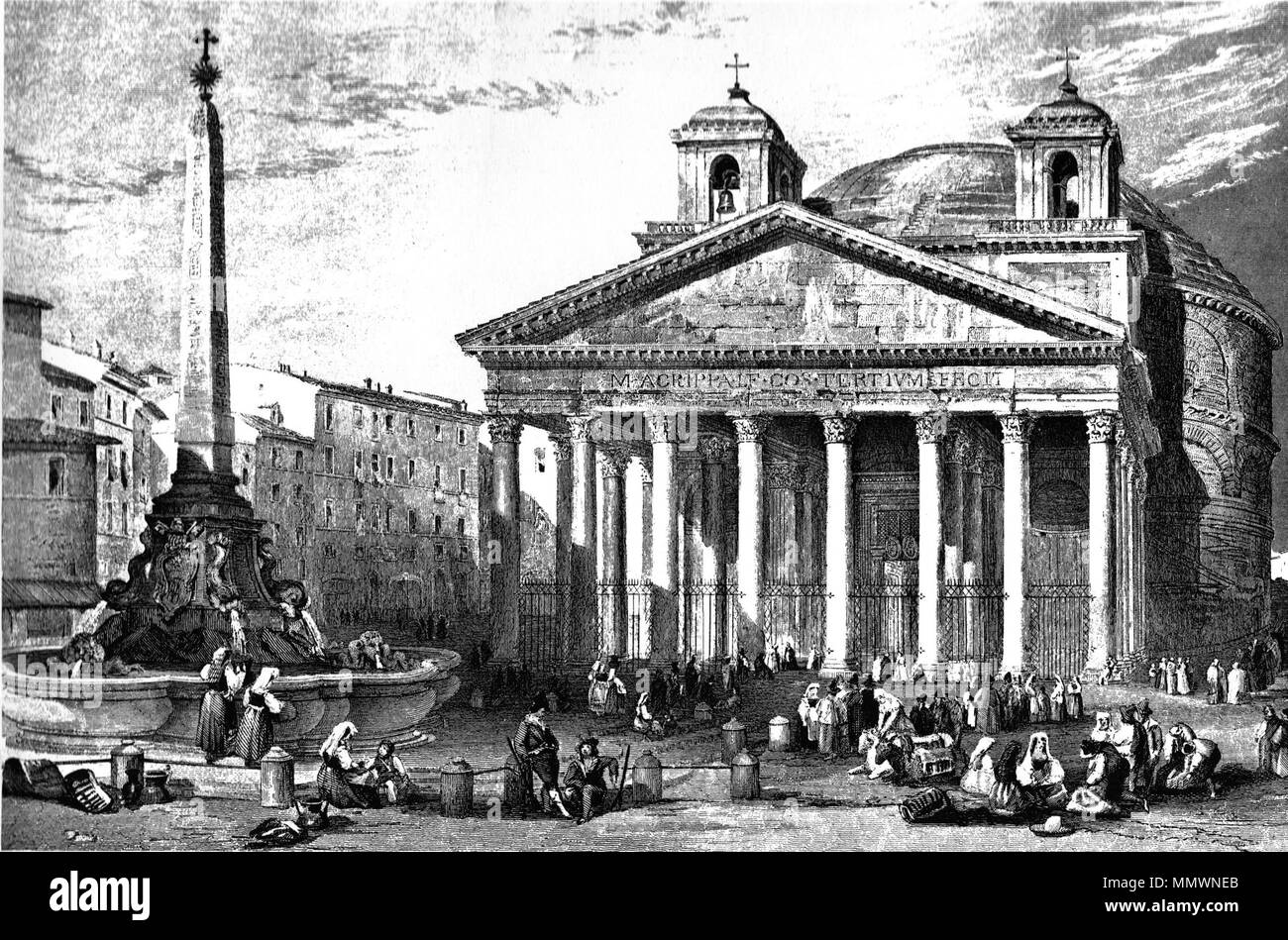 . Le Panthéon de Rome Autour de 1835. Dessin de W.L. Leitch, gravure par W.B. Cooke. . 1835. William Bernard Cooke (1778-1855), peintre et graveur Britannique Description Date de naissance/décès 1778 2 août 1855 Lieu de naissance/décès Londres Londres Londres lieu de travail contrôle d'autorité : Q8005455 : VIAF ?69203217 ISNI : ?0000 0001 2320 9876 ULAN : ?500012369 RCAC : ?c96038730 NLA : ?35459744 après WorldCat William Leighton Leitch (1804-1883) Noms alternatifs W.L. Description Leitch peintre écossais Date de naissance/décès 22 Novembre 1804 25 avril 1883 Lieu de naissance/décès Glasgow Banque D'Images