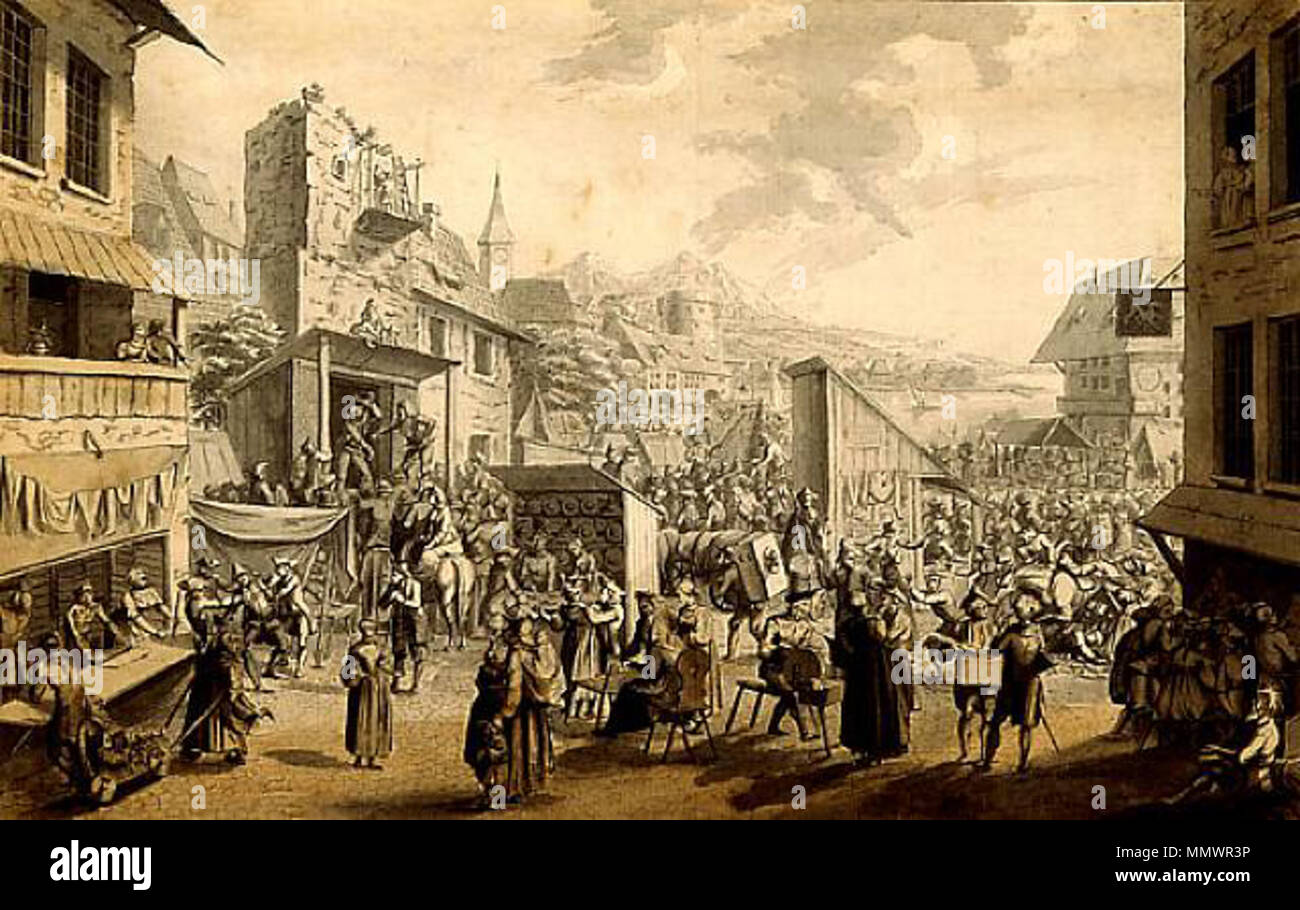 Country Fair. 1765. Country Fair 424110344137971-samuelhieronymus grimm Banque D'Images