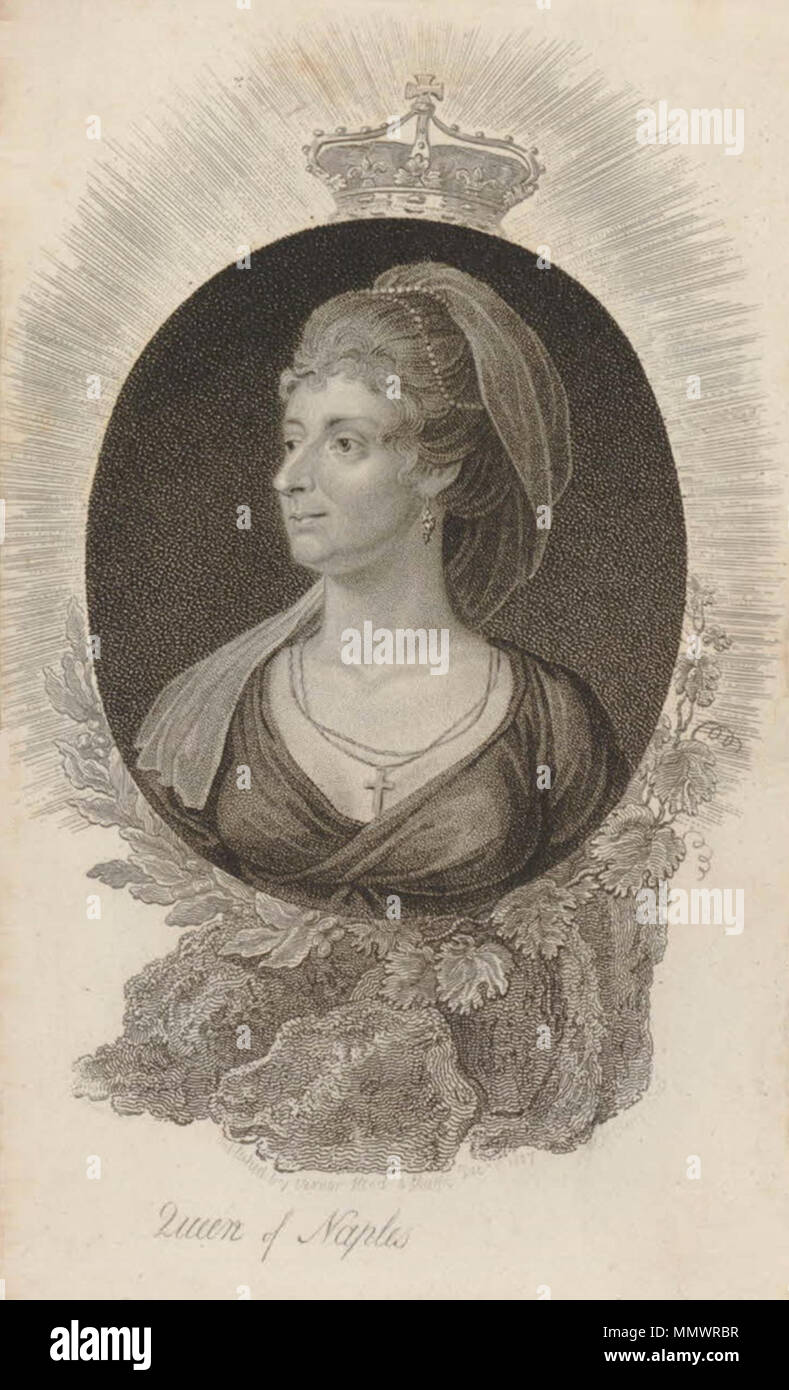 . Anglais : Portrait de Marie-caroline d'Autriche (1752-1814) . 1807. Craig, après - Marie-caroline, Reine de Naples Banque D'Images