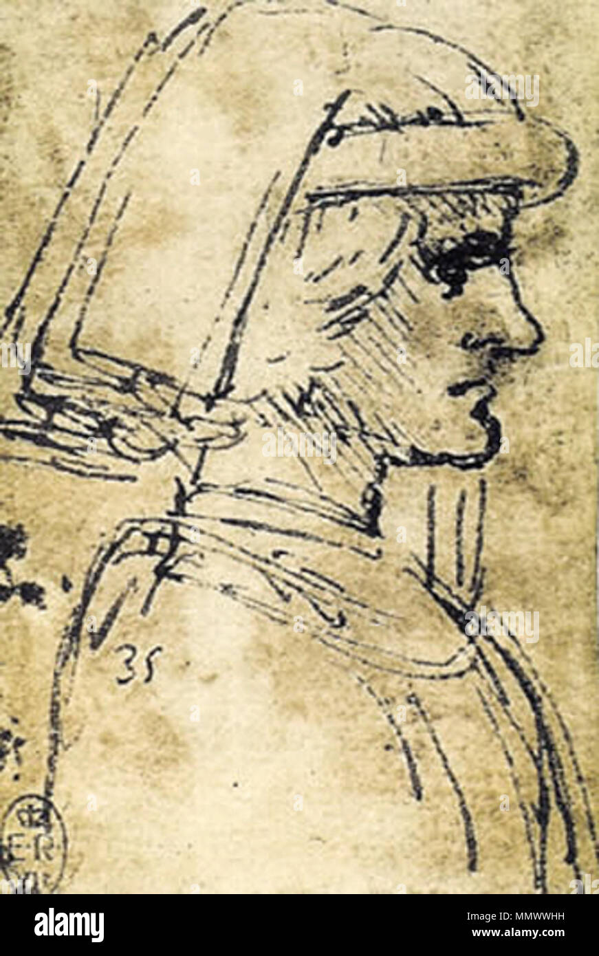 . Lorenzo de Médicis // dessin dans le Codex atlanticus, Milan, Biblioteca Ambrosiana . Entre 1483 et 1485. Leonardo da Vinci (1452-1519) Noms alternatifs Leonardo di ser Piero da Vinci, Leonardo Description peintre italien, ingénieur, astronome, mathématicien et philosophe, anatomiste Date de naissance/décès 15 Avril 1452 2 mai 1519 Lieu de naissance/décès Anchiano Clos Lucé période de travail, à partir de 1466 jusqu'à 1519 lieu de travail Florence (1466-1482), Milan (1483-1499), Paris (1499), Venise (1500), Florence (1500-1506), Milan (1506-1513), Florence (1507-1508), Rome (1513-1516), Amboise (15 Banque D'Images