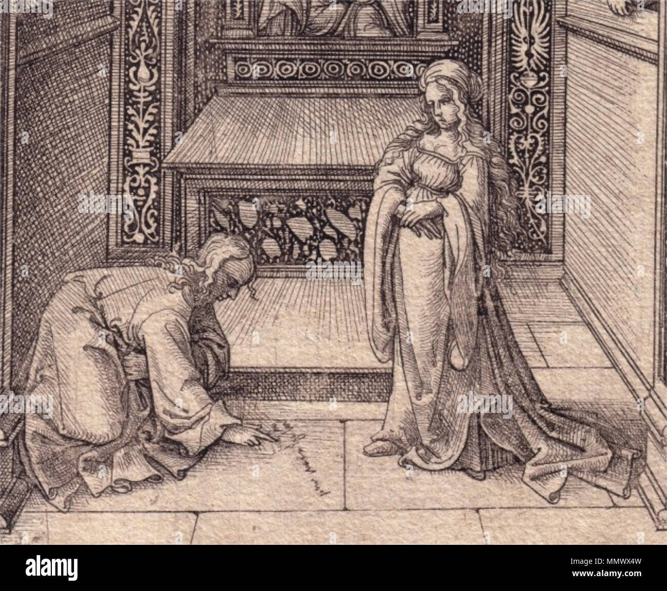 . Détail - Gravure "autel tabernacle de la femme adultère " de Daniel Hopfer . Entre 1470 et 1536. Daniel Hopfer (1470-1536) Noms alternatifs Hopffer, Hopper Allemand Description Graveur, peintre et de l'armurerie Date de naissance/décès 1470 1536 Lieu de naissance/décès Kaufbeuren, Allemagne Augsburg, Allemagne lieu de travail Augsburg contrôle d'autorité : Q548407 : VIAF ?100331590 ?ISNI : 0000 0001 2145 3699 ULAN : ?500011802 RCAC : ?n98052209 : WGA ?HOPFER, Daniel Daniel Hopfer 04 WorldCat Banque D'Images