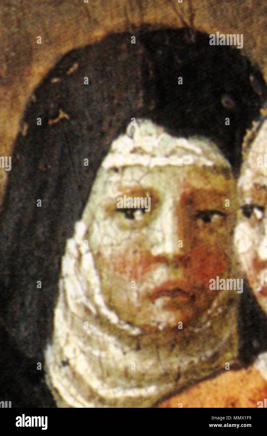 Circa 1420. détail. Desco da parto de Masaccio 06 Banque D'Images