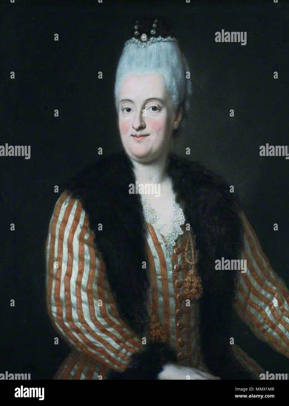 Desmarées - Maria Anna Sophia de Saxe, Bowes Museum Banque D'Images
