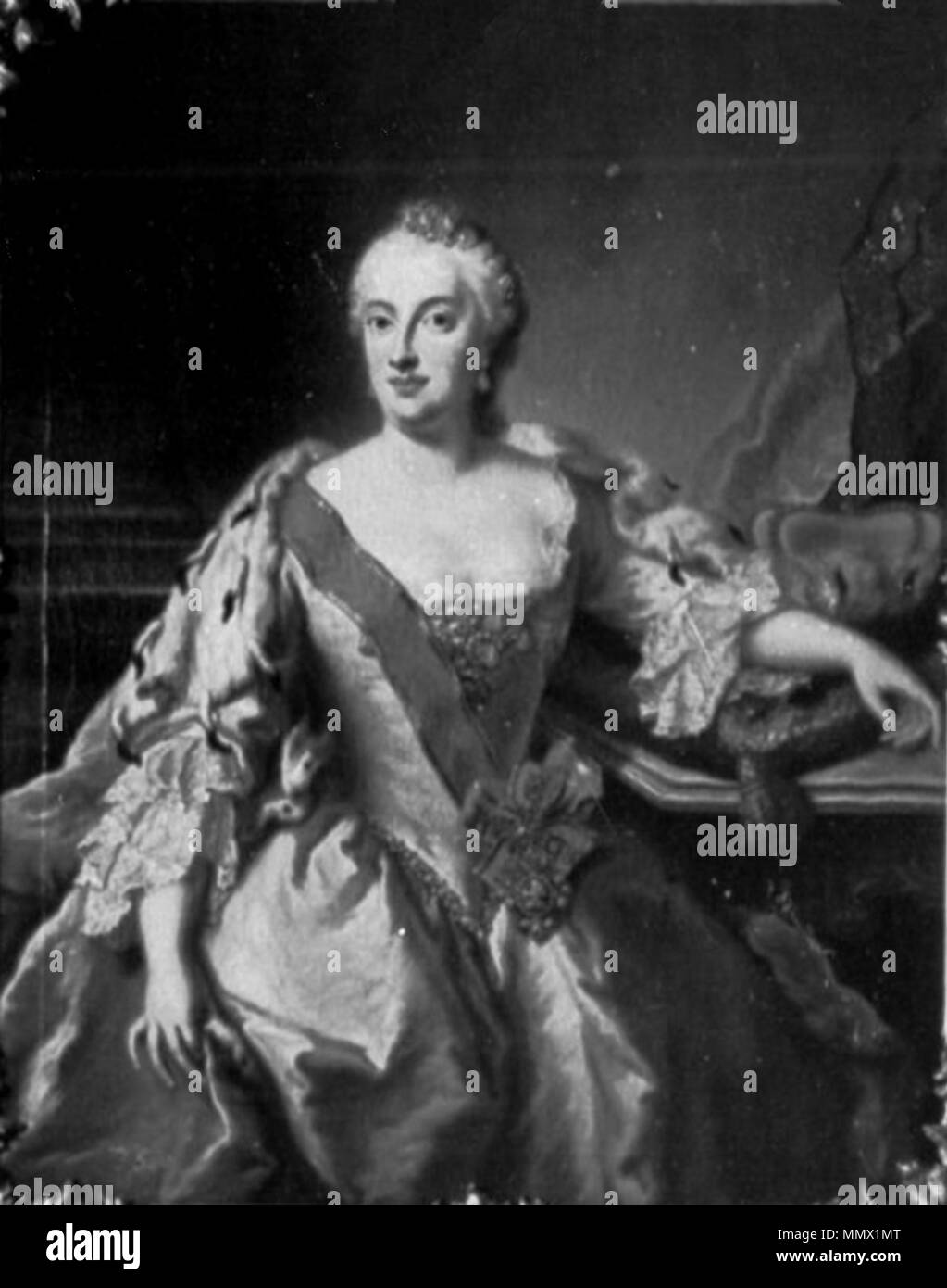 Desmarées - Maria Anna Sophia de Saxe, l'électrice de Bavière Banque D'Images