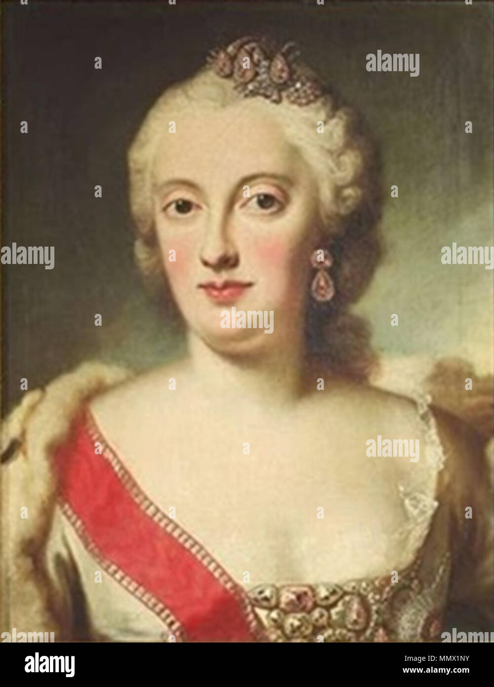 Desmarées, atelier de - Maria Anna Sophia de Saxe, bust Banque D'Images