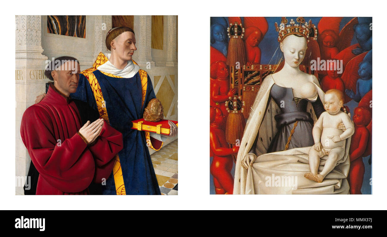 Diptyque de Melun reconstitué Banque D'Images