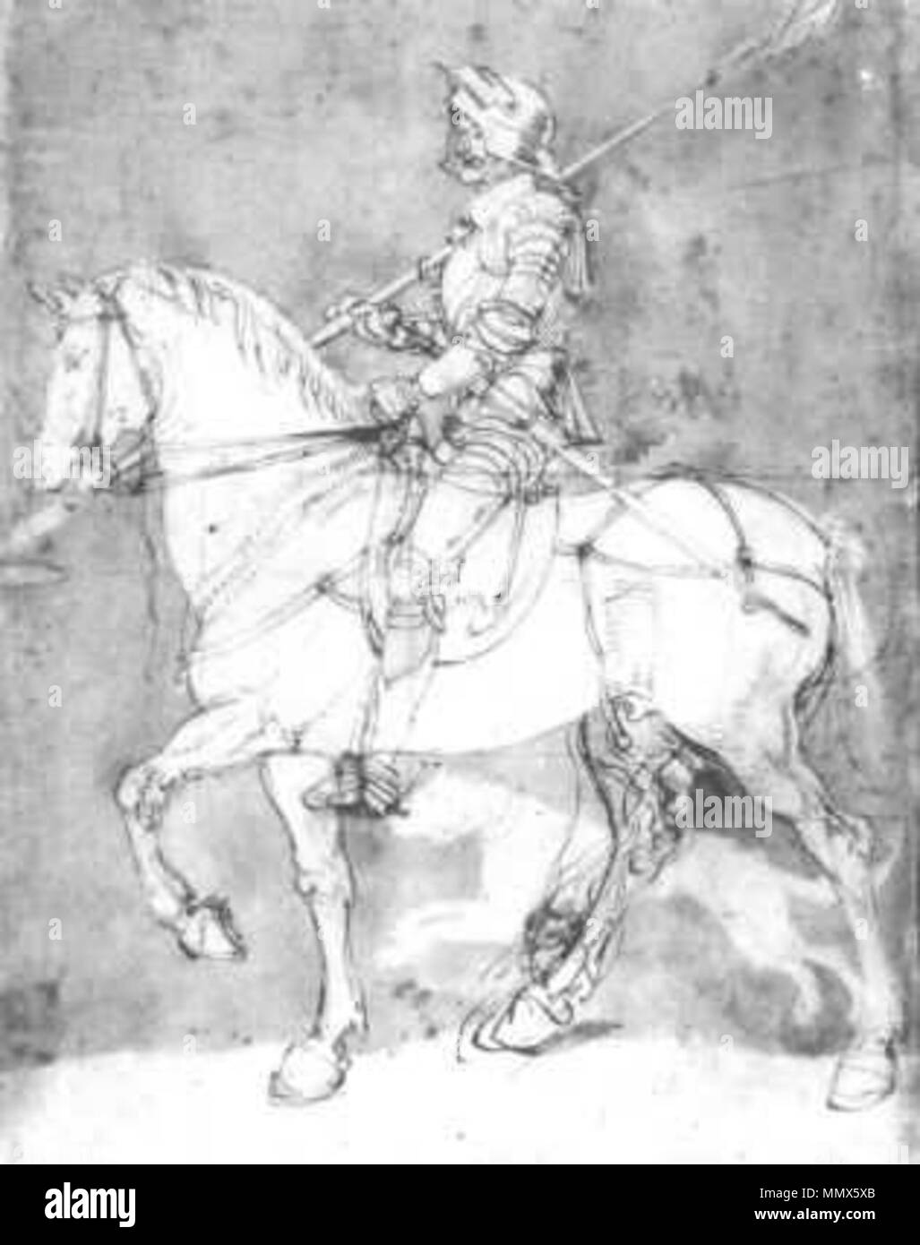 Anglais : Chevalier à cheval . 1512/13. Duerer - Ritter zu Pferde Banque D'Images