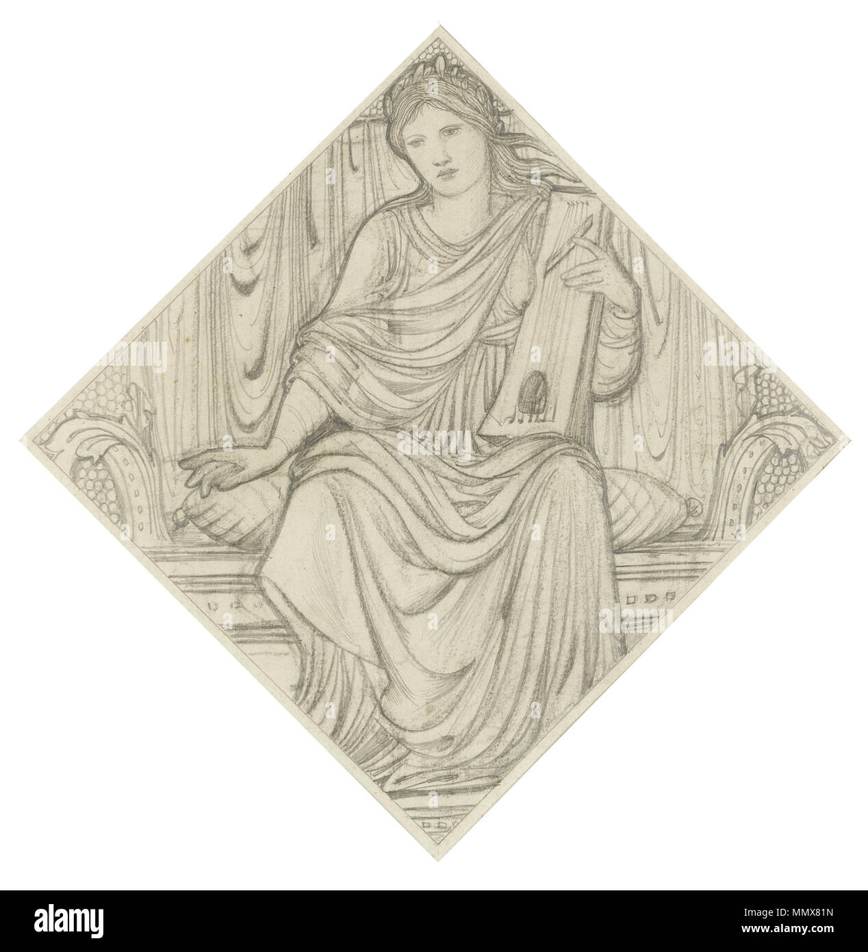 . Une femme avec une lyre. Crayon, fusain et plume et encre. 40,5 x 40,5 cm . vers 1880. Edward Burne-Jones (1833-1898) Noms alternatifs Sir Edward Coley Burne-Jones peintre britannique Description Date de naissance/Décès 28 Août 1833 17 juin 1898 Lieu de naissance/décès Birmingham (UK) Londres lieu de travail Londres, Venise, Florence Le contrôle d'autorité : Q216406 : VIAF ?59120251 ISNI : ?0000 0001 0905 4660 ULAN : ?500001381 RCAC : ?n79120945 NLA : ?Edward Coley Burne-Jones WorldCat 36538712 Une femme avec une lyre Banque D'Images