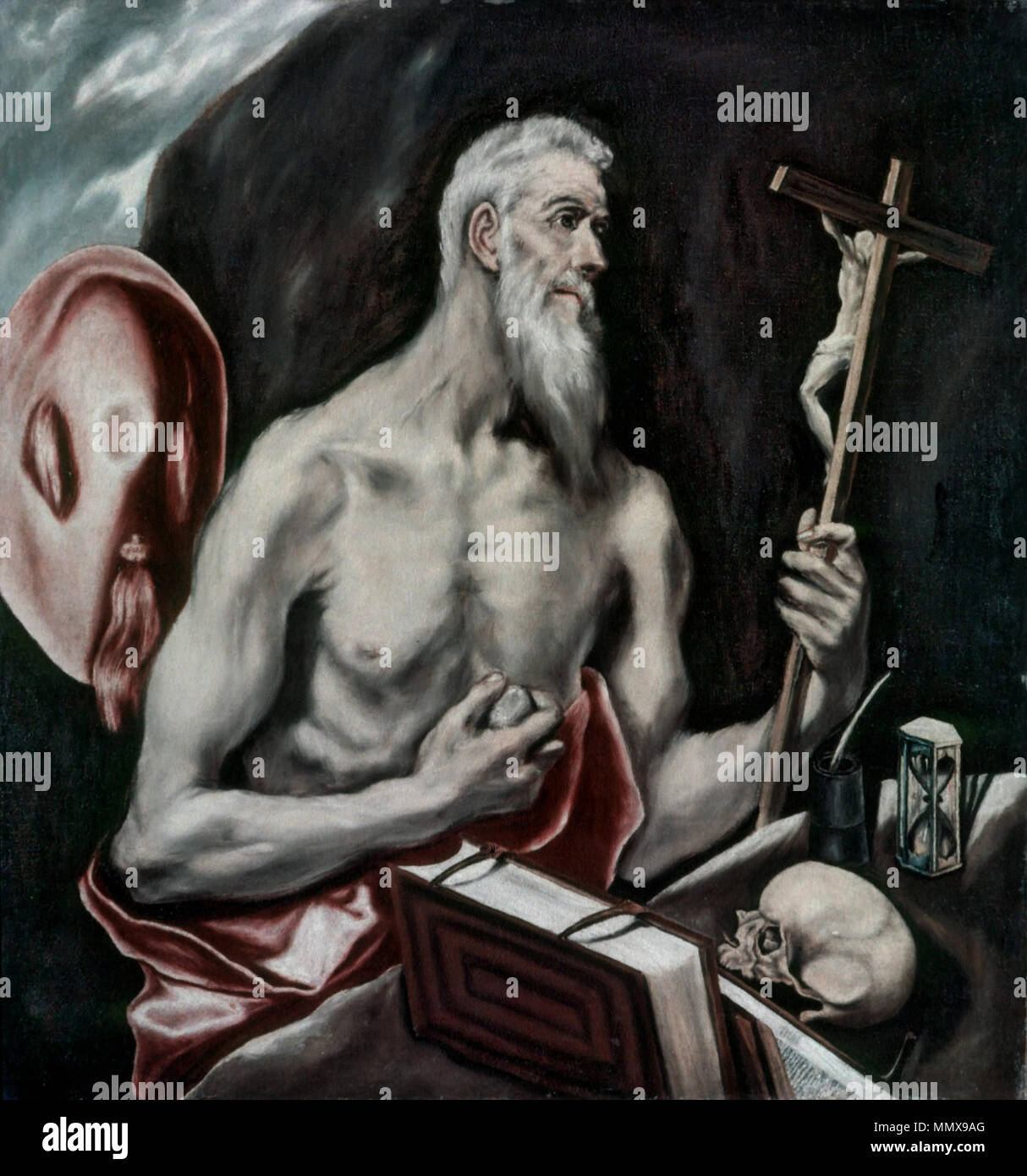 El Greco - San Jerónimo (Galería nacional de Escocia) Banque D'Images