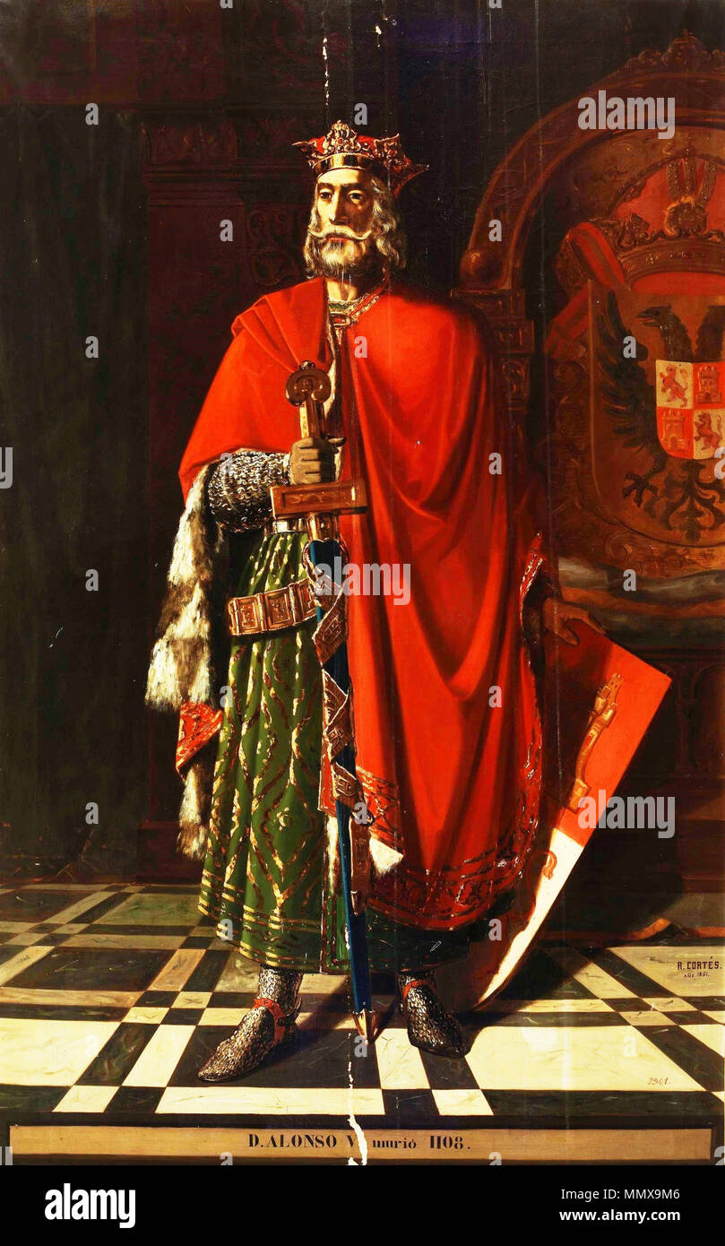 El Rey Alphonse VI de León (Museo del Prado) Banque D'Images