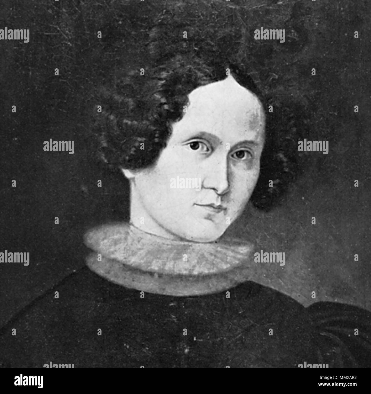 . Portrait de Charlotte Grimm, la soeur de l'artiste Ludwig Emil Grimm Grimm Lotte peinture à l'huile Banque D'Images