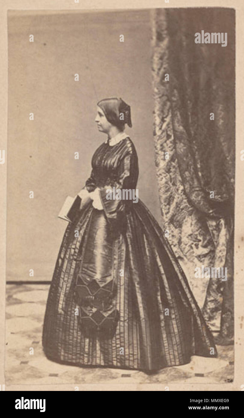 . Fanny Appleton Longfellow. Carte de visite, sans date. J. W. Noir, photographe. Houghton Library. FannyAppletonLongfellow byJWBlack HoughtonLibrary Banque D'Images