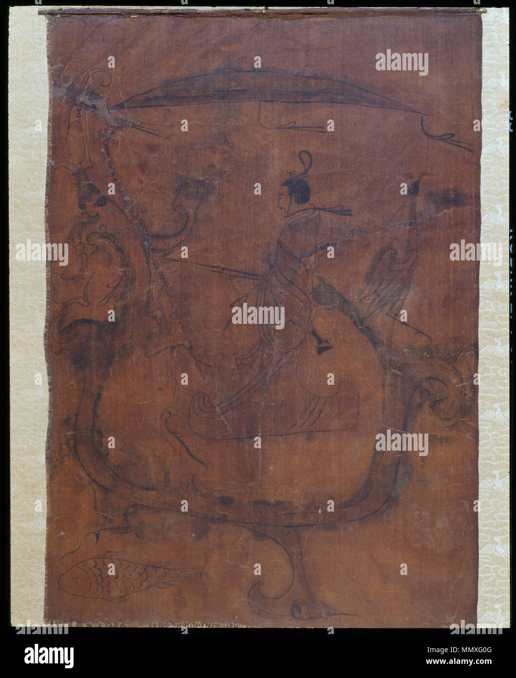 Anglais : figure la conduite d'un Dragon . -0475/-0221. Figure la conduite d'un Dragon - Google Art Project Banque D'Images