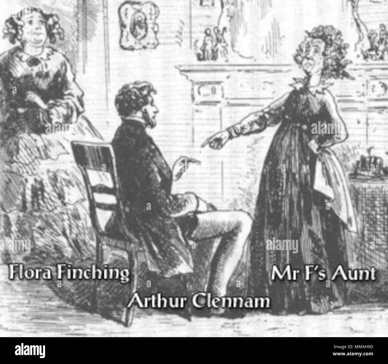 . Anglais : Little Dorrit, M. F. Tante , Arthur Clennam Finching Flore et Français : La Petite Dorrit, M. F., tante, Arthur Clennam et Flora Finching . 17 juin 2012. Hablot Knight Browne (1815-1882) Noms alternatifs Phiz La Description de l'artiste, illustrateur et graveur français, célèbre comme artiste Phiz, illustrateur de livres de Charles Dickens, Charles Levier et Harrison Ainsworth Date de naissance/décès 12 Juillet 1815 8 juillet 1882 Lieu de naissance/décès Lambeth Londres période de travail 1836-1882 lieu de travail London Authority control : Q2737410 : VIAF ?54219103 ISNI : ?0000 0000 8132 7611 U Banque D'Images