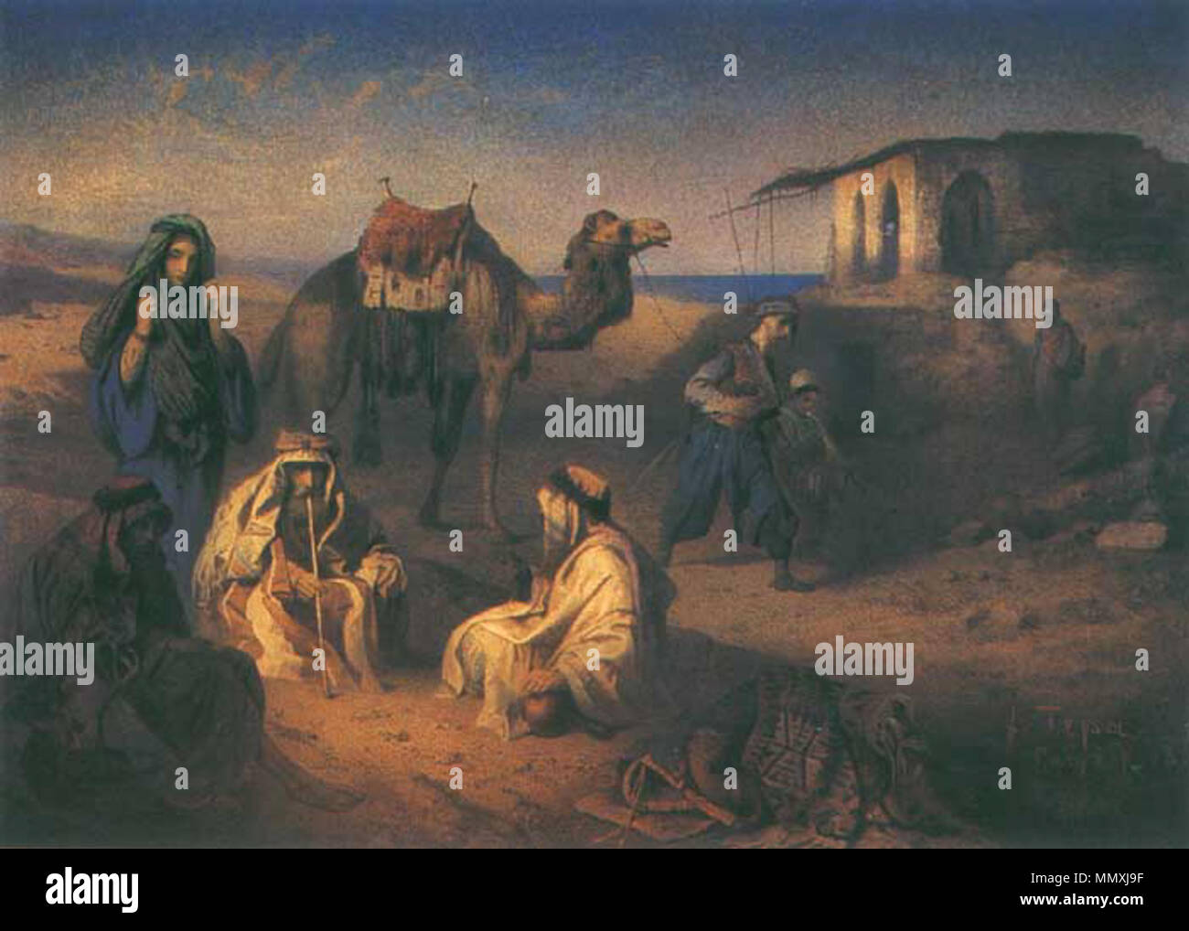 . Polski : Franciszek Tepa (1829-1889) - polski malarz. Odpoczynek Beduinów opuszczonego karawanseraju Syrii koło w. 1864. Русский : Франтишек Тепа польский (1829-1889) - художник. Привал бедуинов заброшенного сарая-караван у в Сирии.1864 г. . Avant 1889. Franciszek Tepa (1829-1889) peintre polonais Description Date de naissance/décès 17 Septembre 1829 23 décembre 1889 Lieu de naissance/décès Lviv Lviv contrôle d'autorité : Q4455199 : VIAF ?296091091 ?ISNI : 0000 0004 0165 6482 fr 94 tepa Banque D'Images