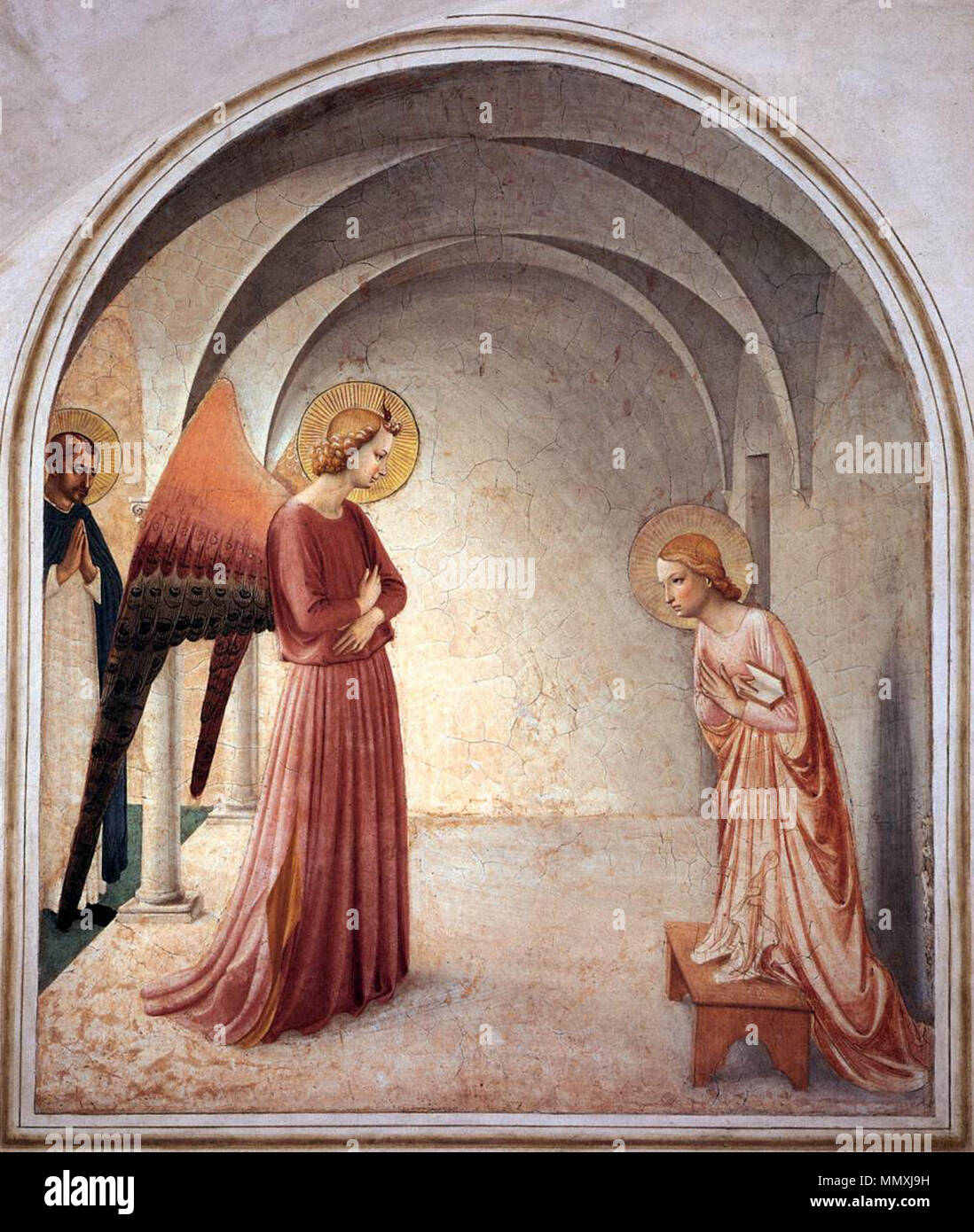 Annonciation (cellule 3). Entre 1440 et 1442. Fra Angelico - Annonciation (cellule 3) - WGA00538 Banque D'Images