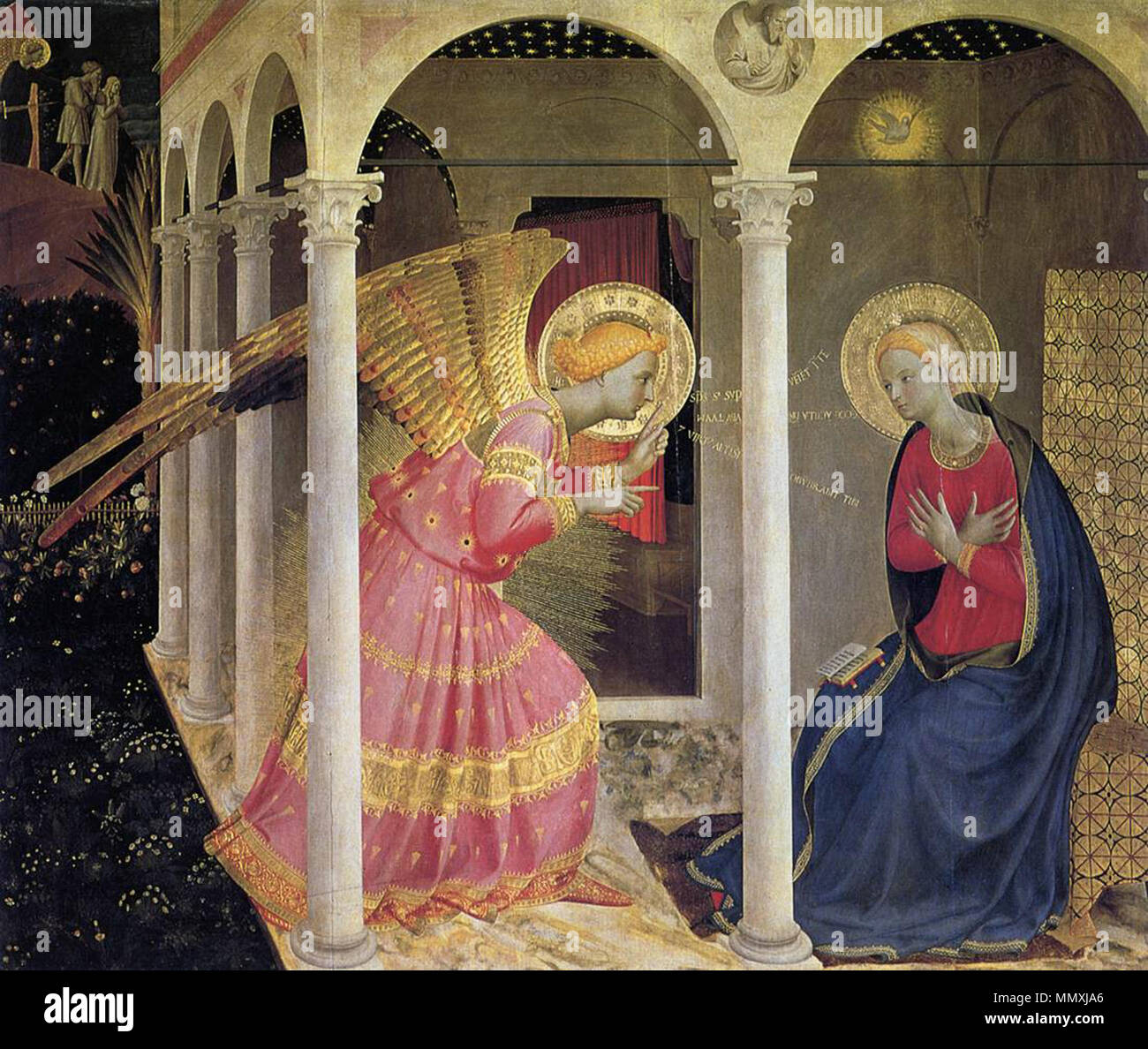 L'Annonciation. Entre 1433 et 1434. Fra Angelico - Annonciation - WGA0474 Banque D'Images