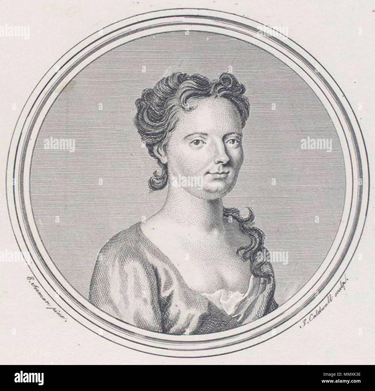 . Anglais : La chanteuse d'opéra Italienne Francesca Cuzzoni (1696-1778) par James Caldwall (1739-1822) après l'Enoch Seeman (ca. 1694-1744/1745). . 18e siècle. Francesca Cuzzoni de James Caldwall Banque D'Images