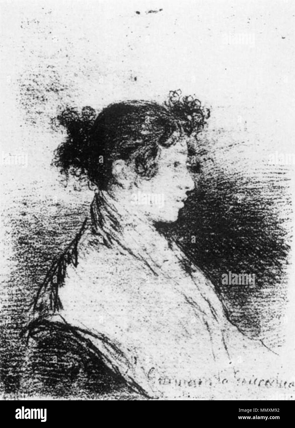 Gumersinda Goicoechea, Goya's Daughter-in-law. 1815. Francisco de Goya y Lucientes - Gumersinda Goicoechea, Goya's Daughter-in-law - WGA10164 Banque D'Images