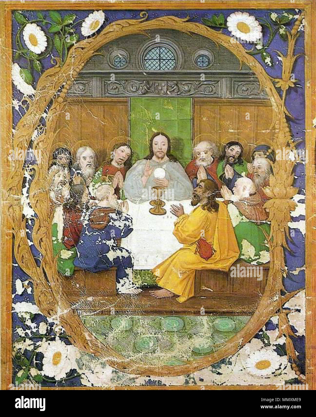Le repas du Seigneur. Date inconnue (16ème siècle). Francisco de Holanda - un do Senhor Ceia Banque D'Images