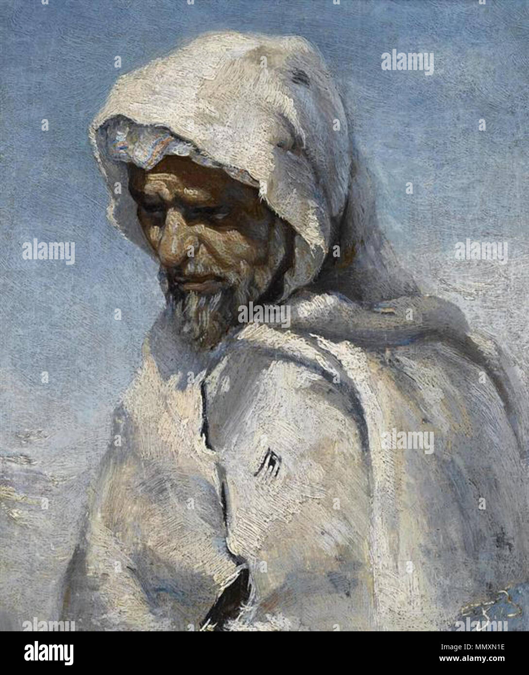 Frank Buchser - Porträt eines Beduinen (02) Banque D'Images