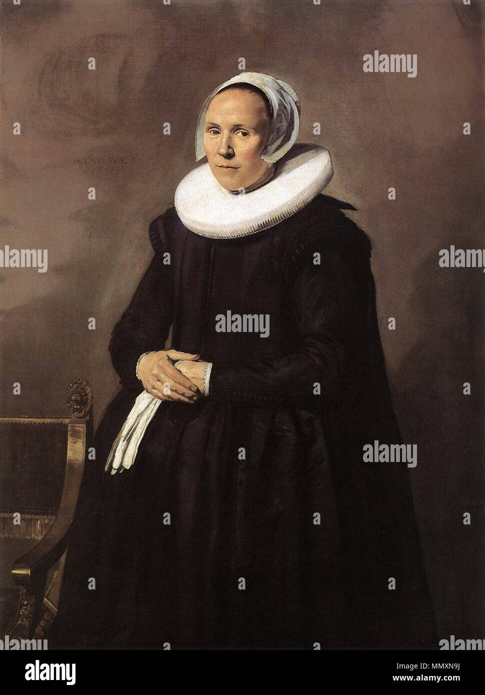 . Portrait d'Feyntje van Steenkiste. Pendentif de fichier:Frans Hals 034.jpg. Portrait d'Feyntje van Steenkiste (1603/1604-1640). 1635. Frans Hals - Feyntje van Steenkiste - WGA11127 Banque D'Images