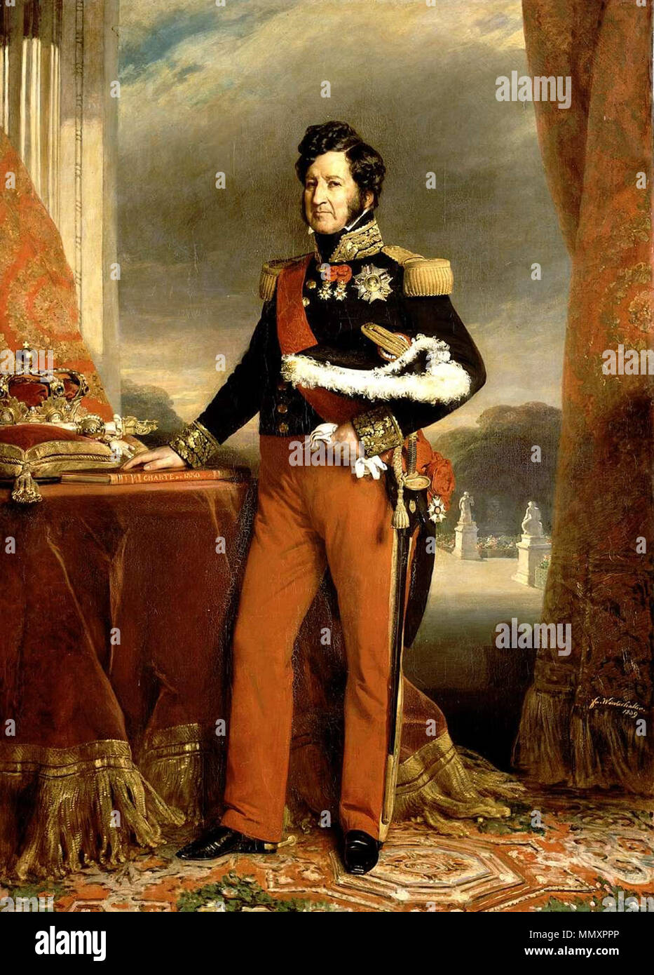 Anglais : Louis-Philippe 1er, Roi des Francais (1773-1850) Louis Philippe I Roi des Français (1830-1848). 1839. Franz Xaver Winterhalter le roi Louis Philippe Banque D'Images