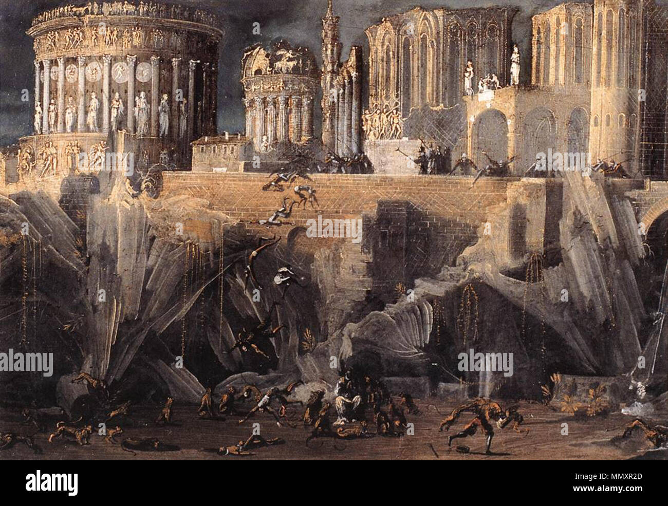 François de Nomé - un fantastique point de vue architectural - WGA16584 Banque D'Images