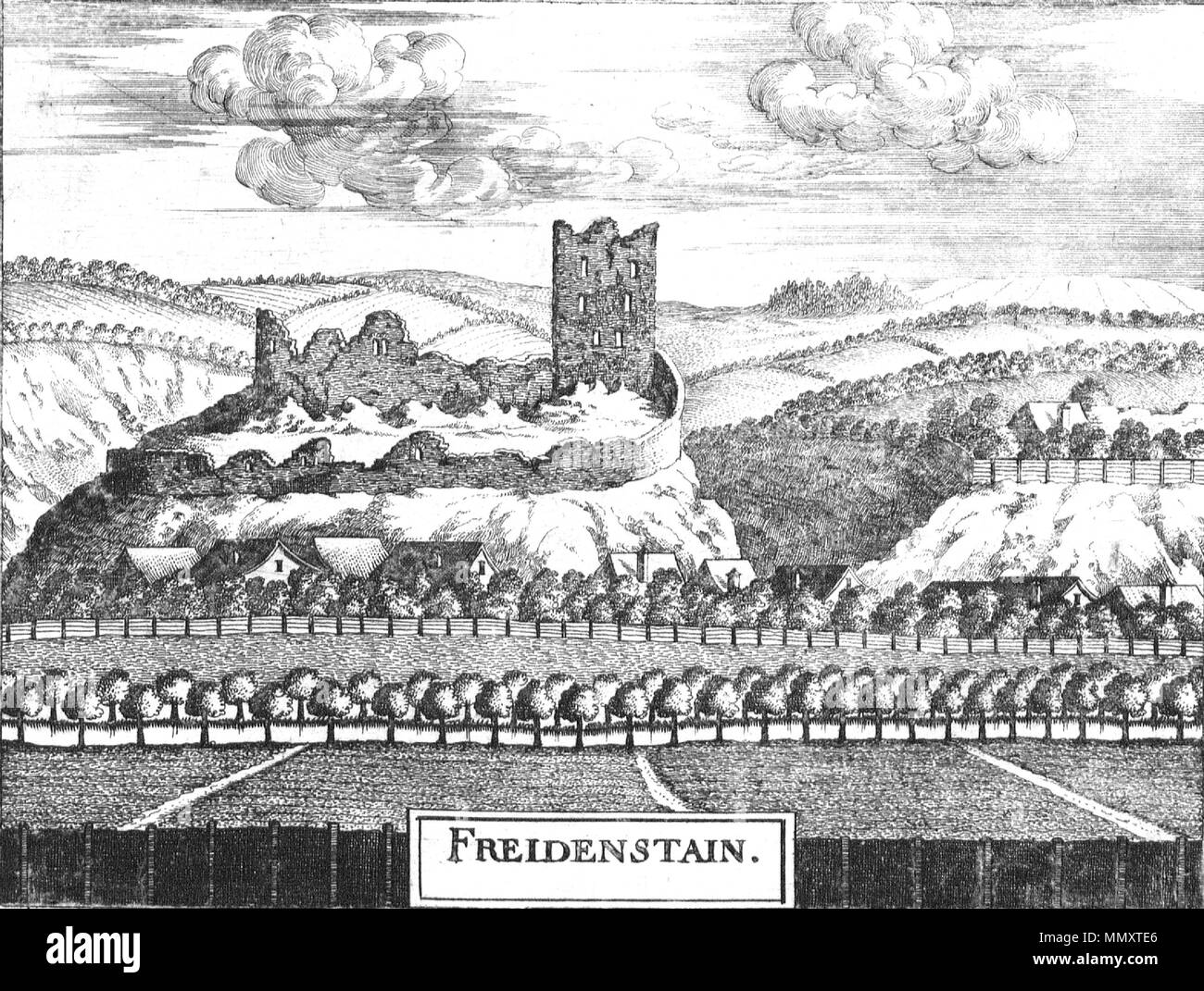 . Deutsch : Burgruine Freudenstein nach einem Stich Georg von Matthäus Vischer von 1674 Austriae Topographia superioris modernae . 1674. Georg Matthäus Vischer (1628-1696) Noms alternatifs Georg Mathias Vischer cartographe et graveur autrichien Description Date de naissance/décès 22 Avril 1628 13 décembre 1696 Lieu de naissance/décès Wenns (Tirol, Tyrol du Sud) Linz contrôle d'autorité : Q86223 : VIAF ?2771891 ?ISNI : 0000 0000 6659 9395 ULAN : ?500091493 NLA : ?35852058 GND : ?118768646 Freudenstein-neu Banque D'Images