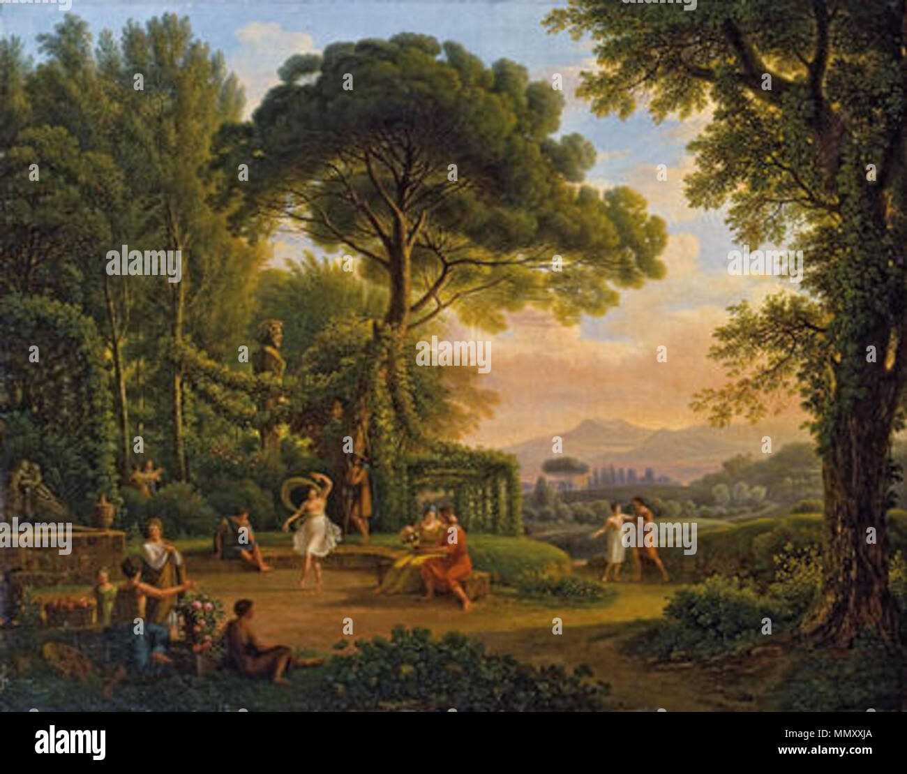 . Dans Galanterieszenen allemand : italienischer Landschaft . 1820. Johann Nepomuk Schödlberger (1779-1853) Peintre Description Date de naissance/décès 22 MAI 1779 26 janvier 1853 Lieu de naissance/décès Vienne Vienne Autriche lieu de travail contrôle d'autorité : Q4528247 : VIAF ?95985153 ISNI : ?0000 0000 6943 9848 ULAN : ?500046121 : WGA ?SCHÖDLBERGER, Johann Nepomuk GND : ?1031823816 dans Galanterieszenen Schoedelberger - italienischer Landschaft Banque D'Images