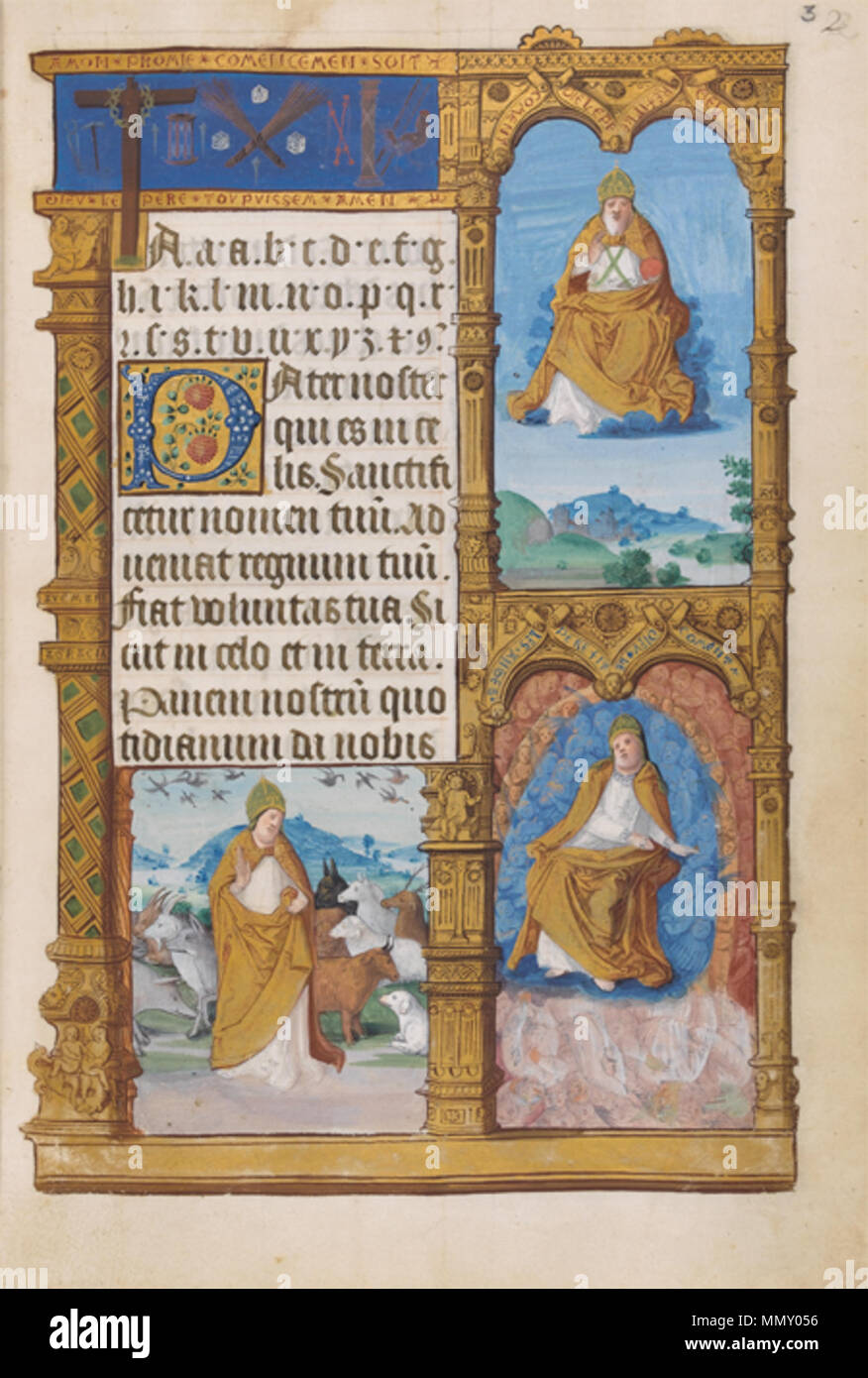 English : Miniatures de la Génèse . vers 1505. Genèse - Primer de Claude de France FitzW159-f3r Banque D'Images