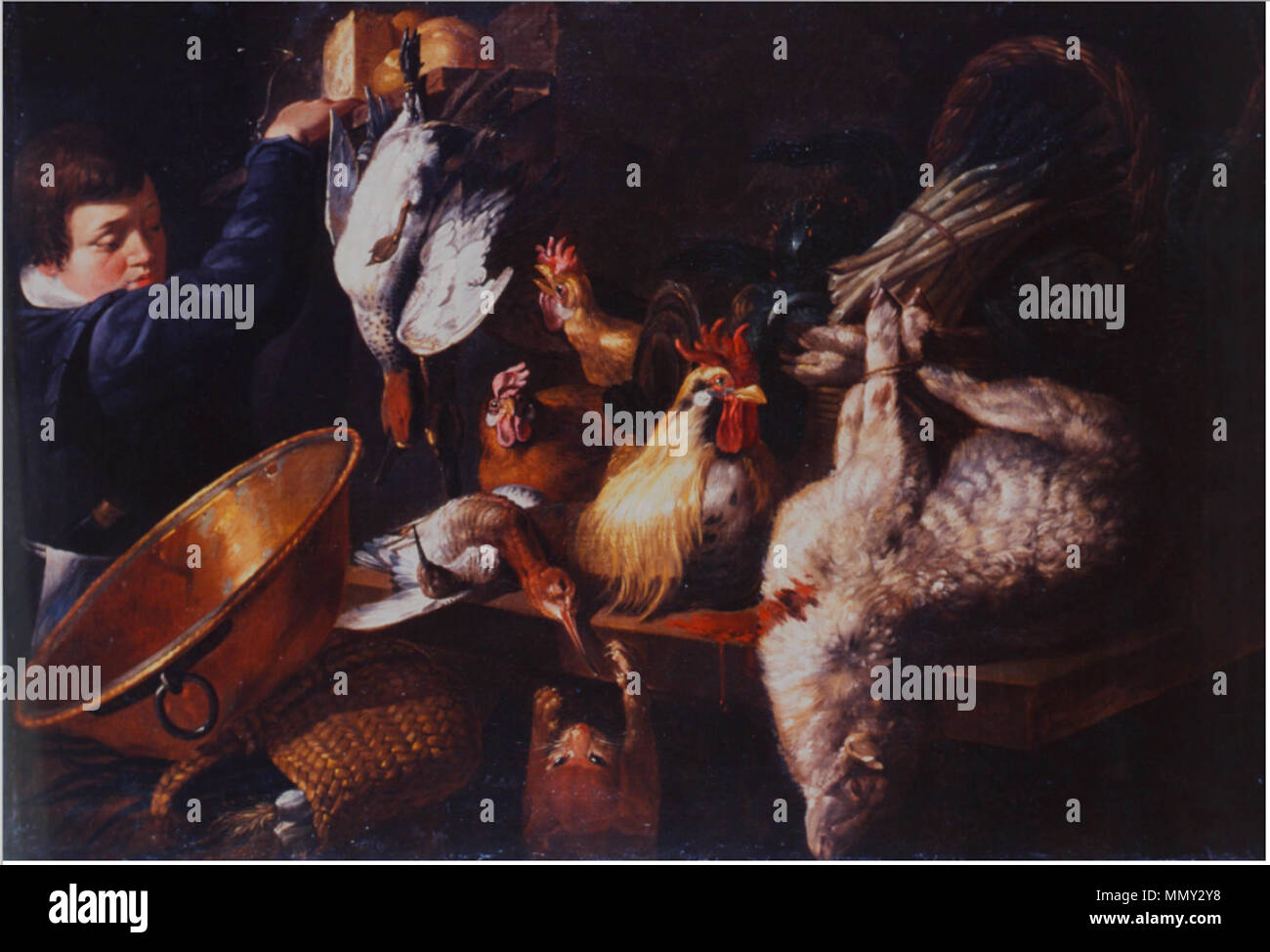 . Jeune homme dans un garde-manger . Entre 1610 et 1638. Giacomo Legi (circa 1600-1640/1645) noms alternatifs Giacomo Liegi, Jacques Legi, peintre et dessinateur Flamand Description Date de naissance/décès vers 1600, ch. 1600 Lieu de naissance/décès de la ville de Liège, à l'Évêché d'Anvers ou Liège Milan période de travail, de 1620 jusqu'à 1645 lieu de travail : Gênes (1620-1640), Milan (1640-1645) contrôle d'autorité : Q3762147 : VIAF ?95707468 ULAN : ?500004375 GND : ?140109609 BPN : ?58876995 RKD : ?49080 Giacomo Legi - jeune homme dans un garde-manger Banque D'Images