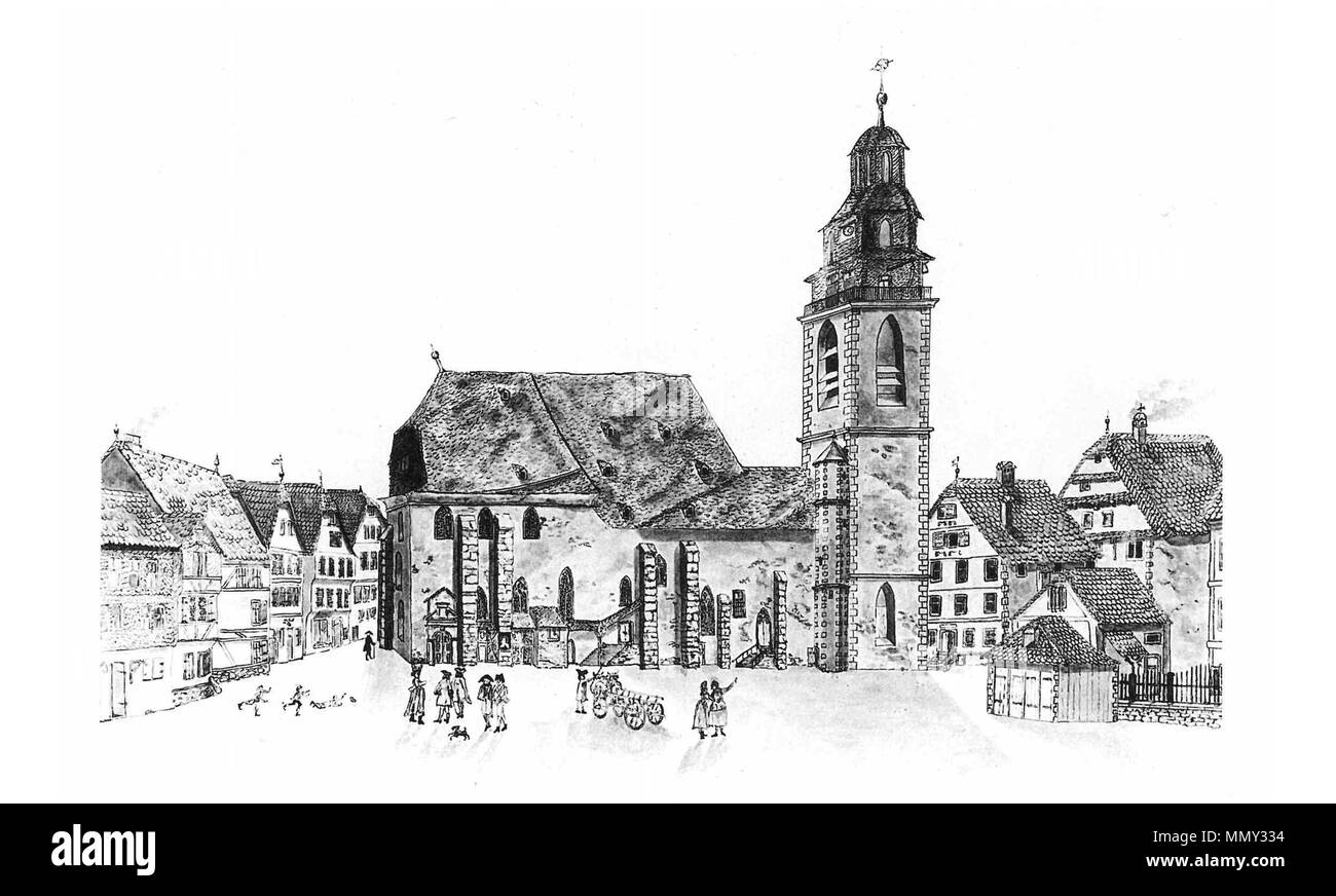 Gießen gotische Stadtkirche Banque D'Images