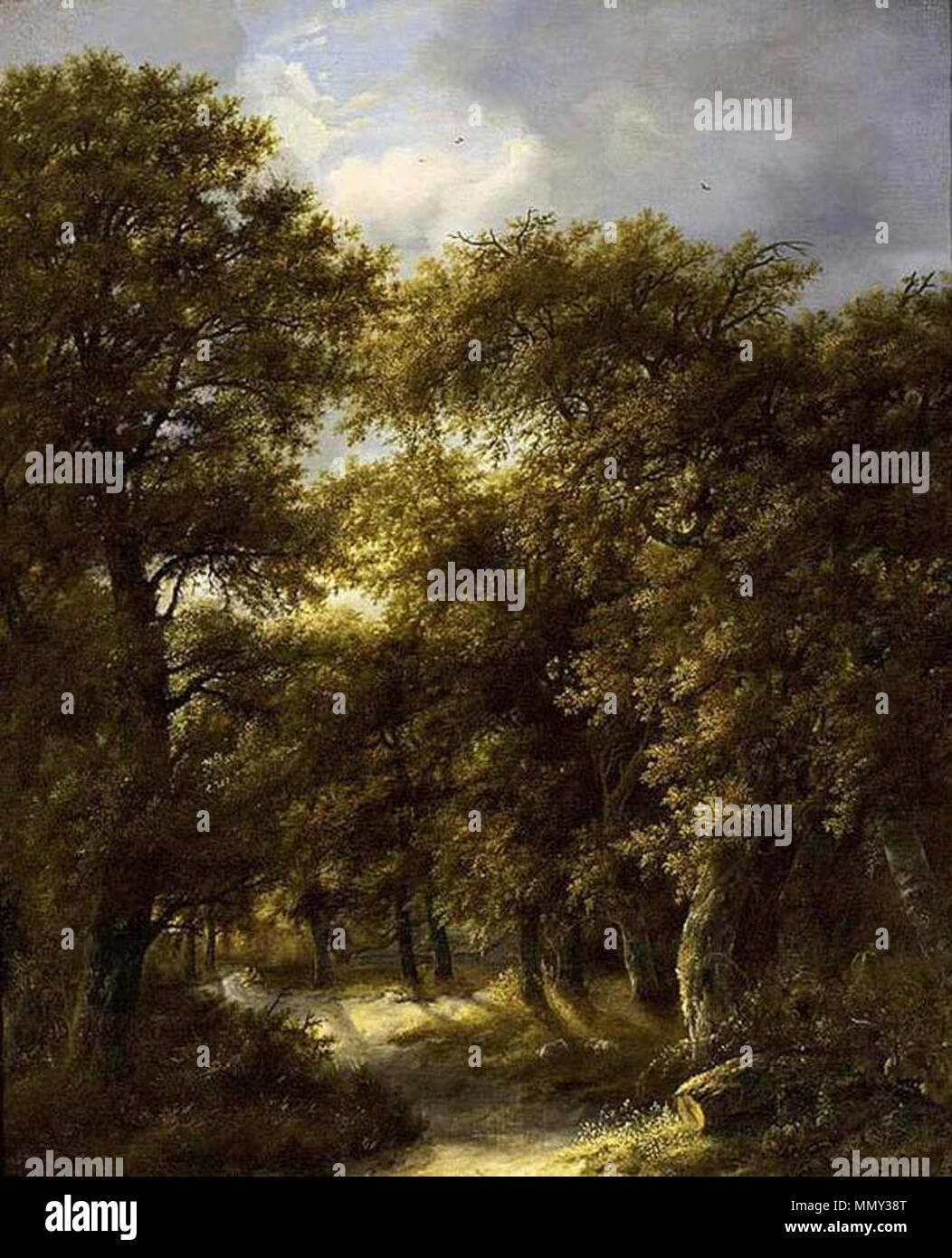 Paysage boisé. deuxième moitié de 17ème siècle. Gillis Rombouts - Paysage - WGA20016 Banque D'Images