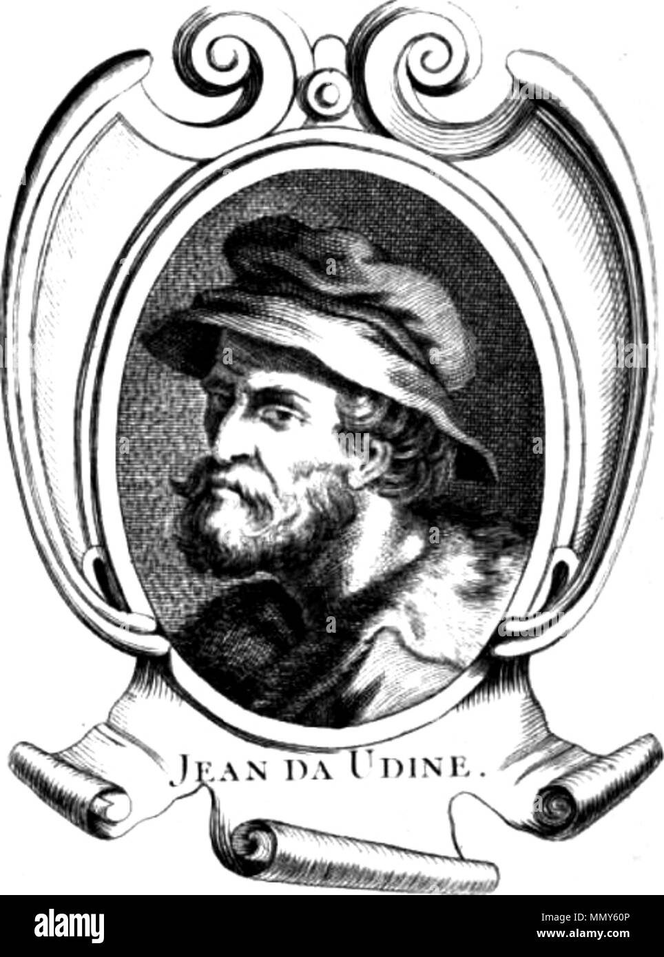 . Portrait de Giovanni da Udine (1487-1564), peintre italien . 18e siècle. GiovannidaUdine Banque D'Images