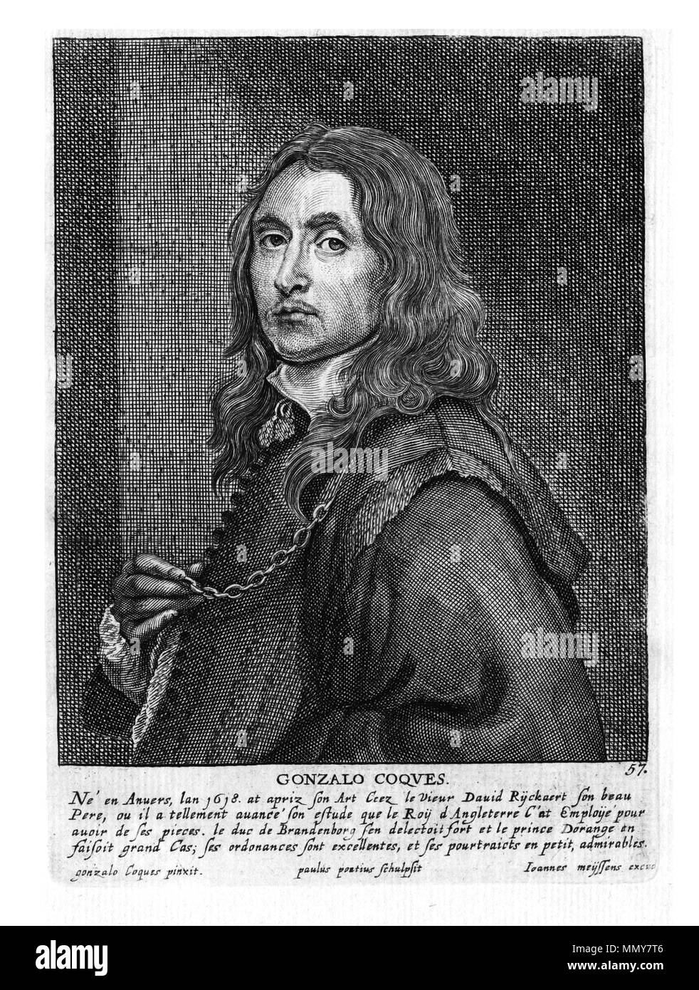 . Gonzales Coques (1613-1686), Anglais : (après un auto-portrait) . 1662. Paulus Pontius (1603-1658) Noms alternatifs Pauwels du Pont, Paul Dupont dessinateur et graveur flamand Description Date de naissance/décès 27 MAI 1603 16 janvier 1658 Lieu de naissance/décès Anvers Anvers période de travail, de 1616 jusqu'en 1657 Travaux lieu Anvers contrôle d'autorité : Q1854445 : VIAF ?69204722 ISNI : ?0000 0000 6631 6156 ULAN : ?500010060 RCAC : ?c95018523 : WGA ?Ponce, Paulus WorldCat et Jan Meyssens (1612-1670) Noms alternatifs Jan van Meyssen, Jan Meyssens, Jean Meyssens Description F Banque D'Images