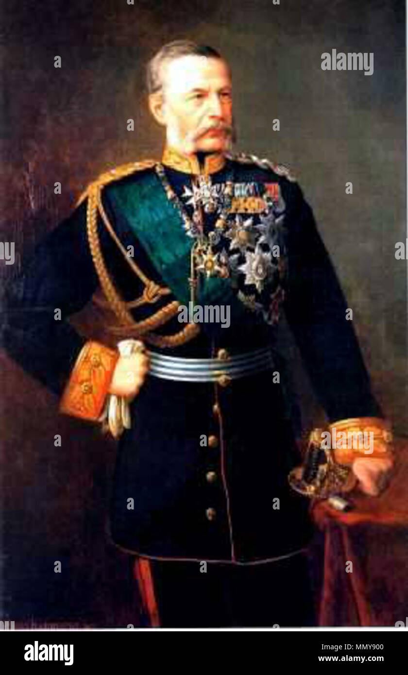 . Deutsch : Der sächsische général und Politiker Alfred von Fabrice (1818-1891) . Entre 1818 et 1891. Alfred Graf von Fabrice Banque D'Images