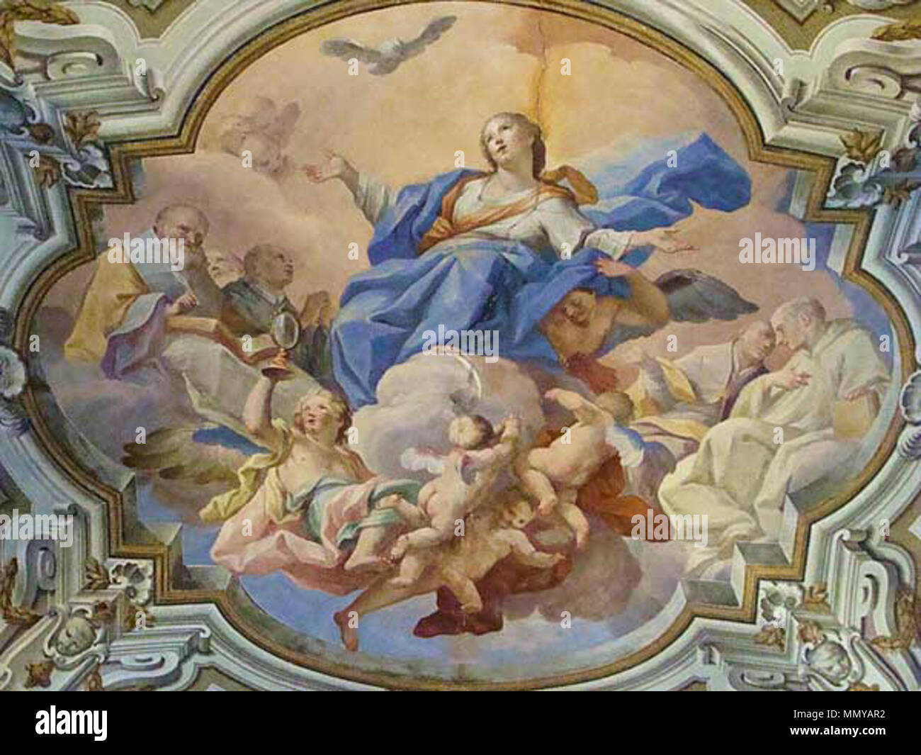 L'Assomption de Marie. 1717. Guglielmo Borremans - L'Assomption de Marie Banque D'Images