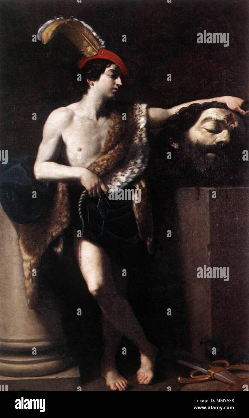 Guido Reni - David avec la tête de Goliath - WGA19279 Banque D'Images